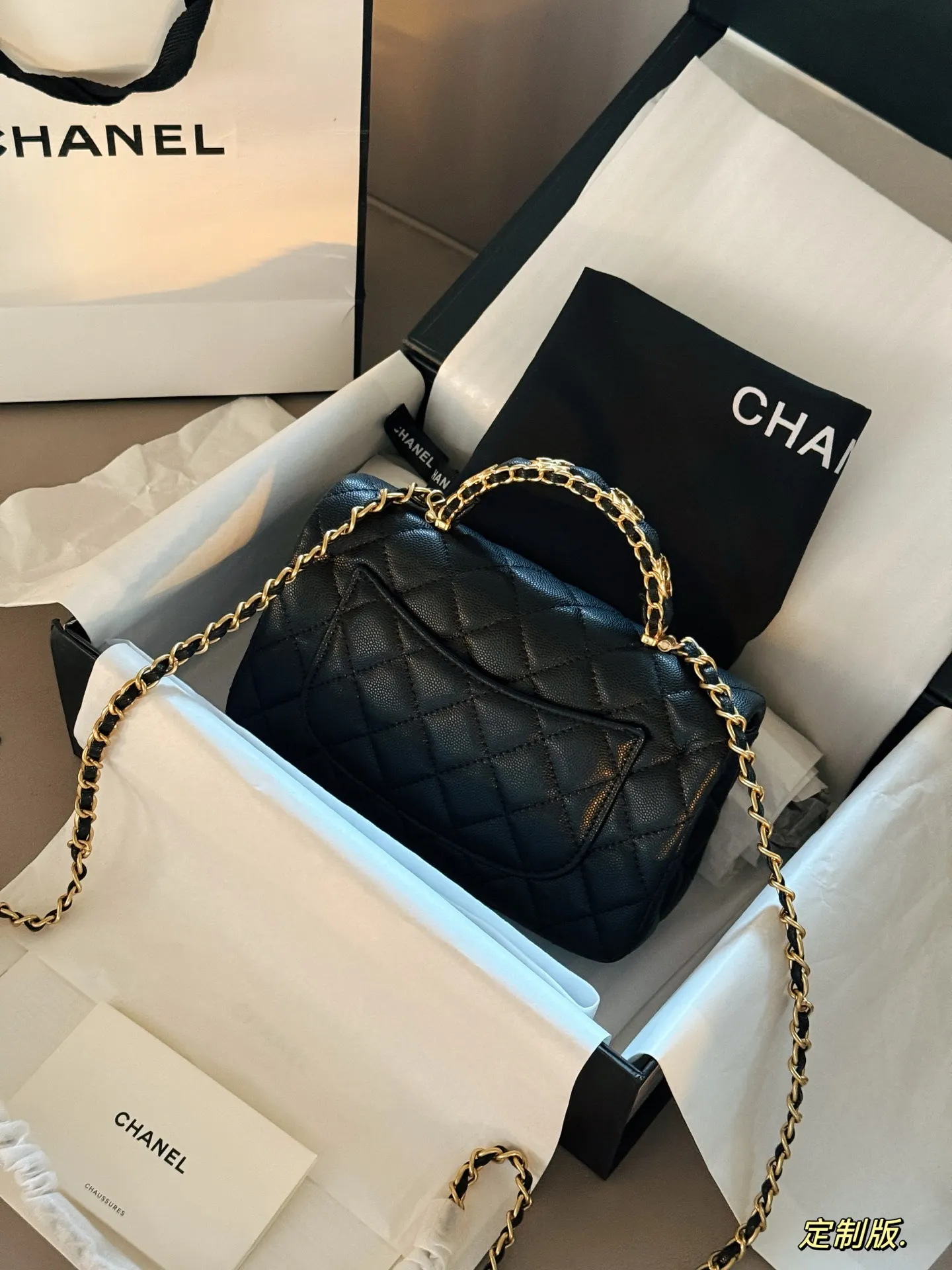 Chanel 23B CF Mini Top-Handle Bag D28516125 — view 6