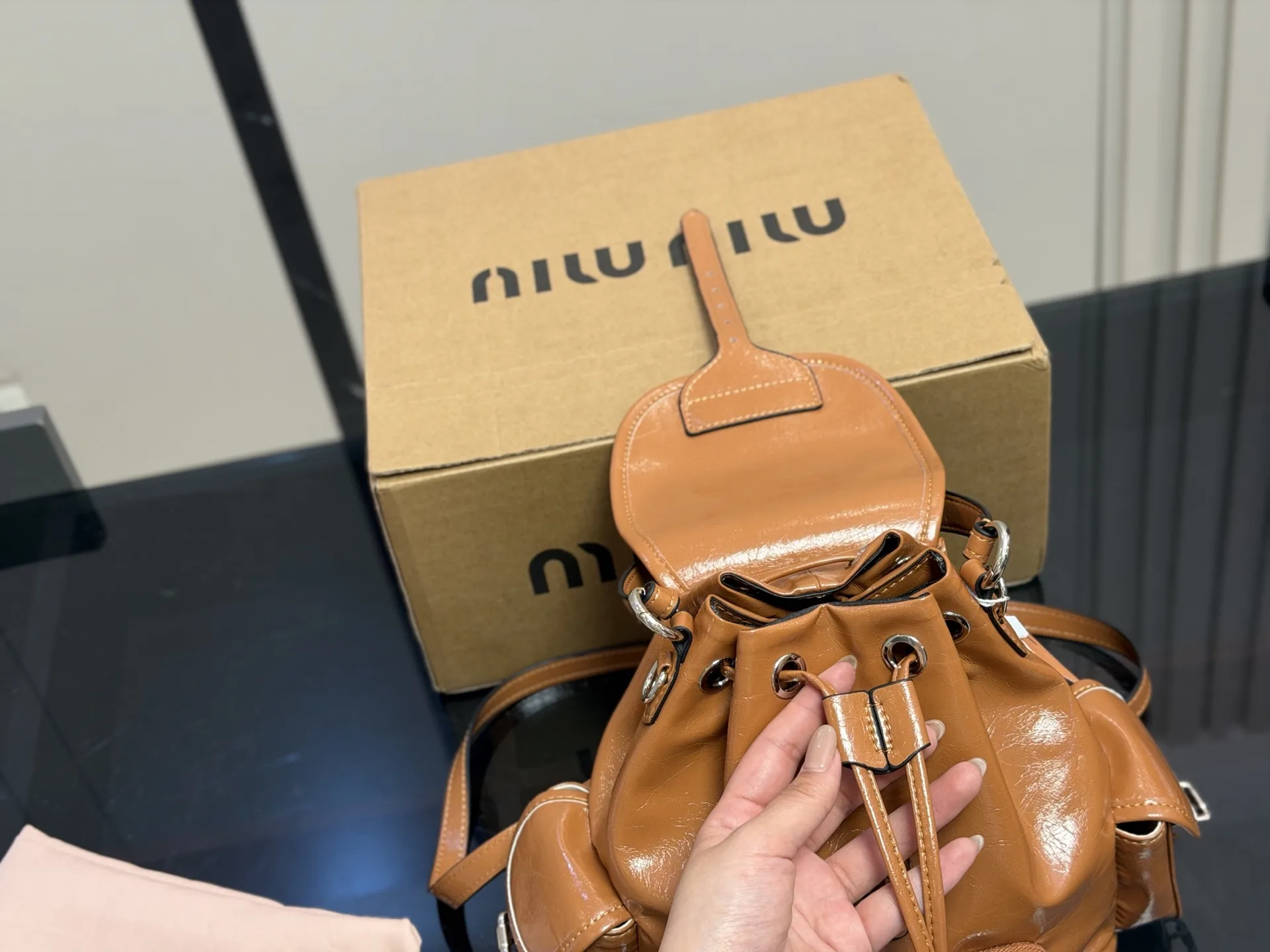Miu Miu SS25 Mini Backpack D37016498 — view 3