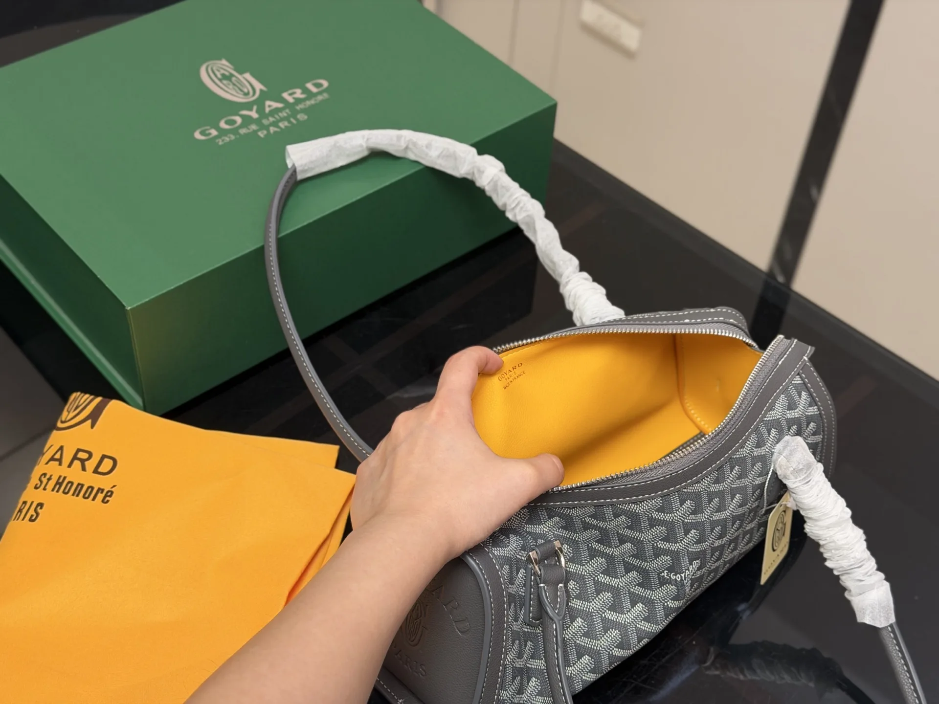 Goyard Cylindrical Shoulder Bag in Monogram Canvas D33016137 — view 4