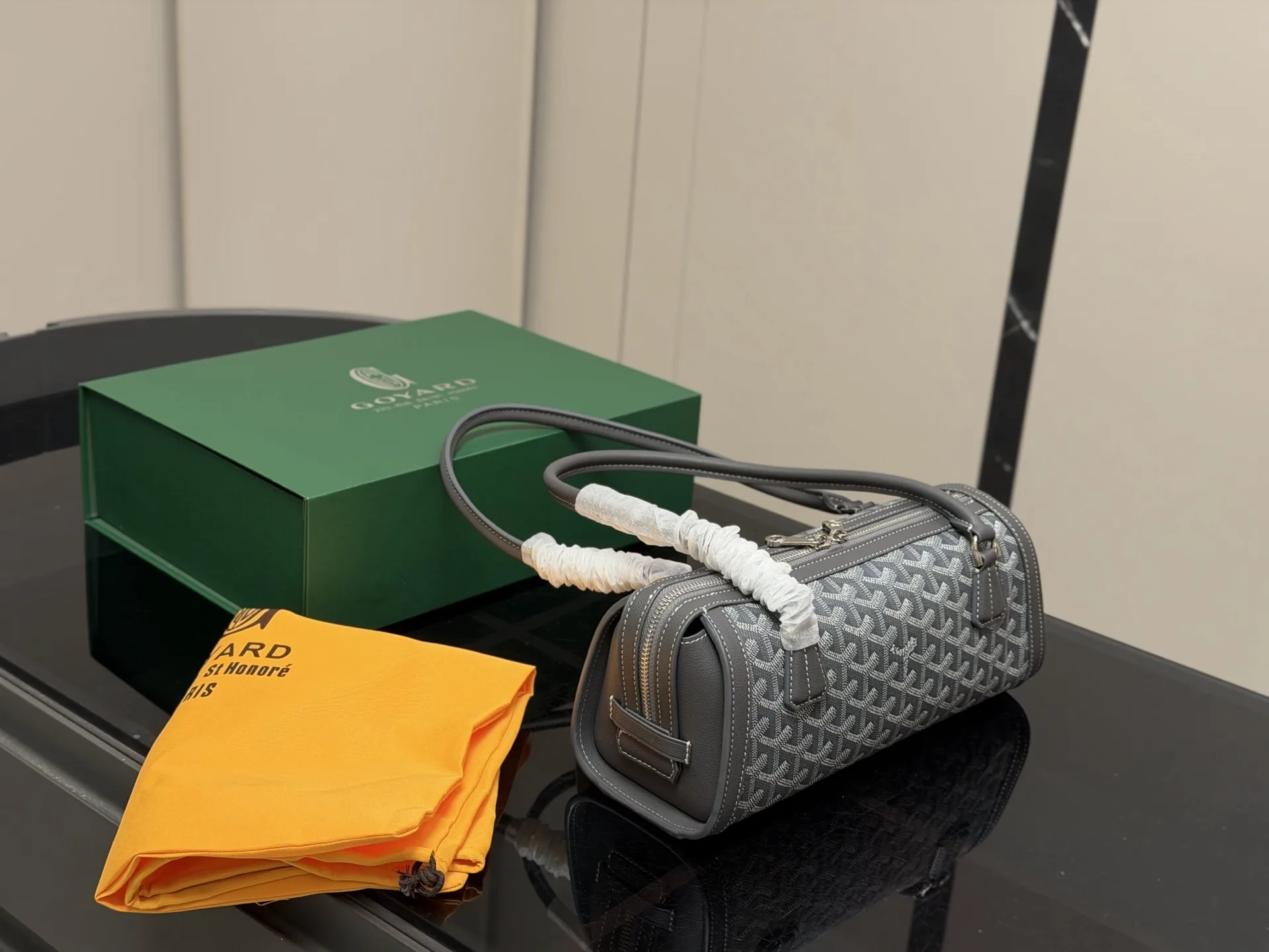 Goyard Cylindrical Shoulder Bag in Monogram Canvas D33016137 — view 8