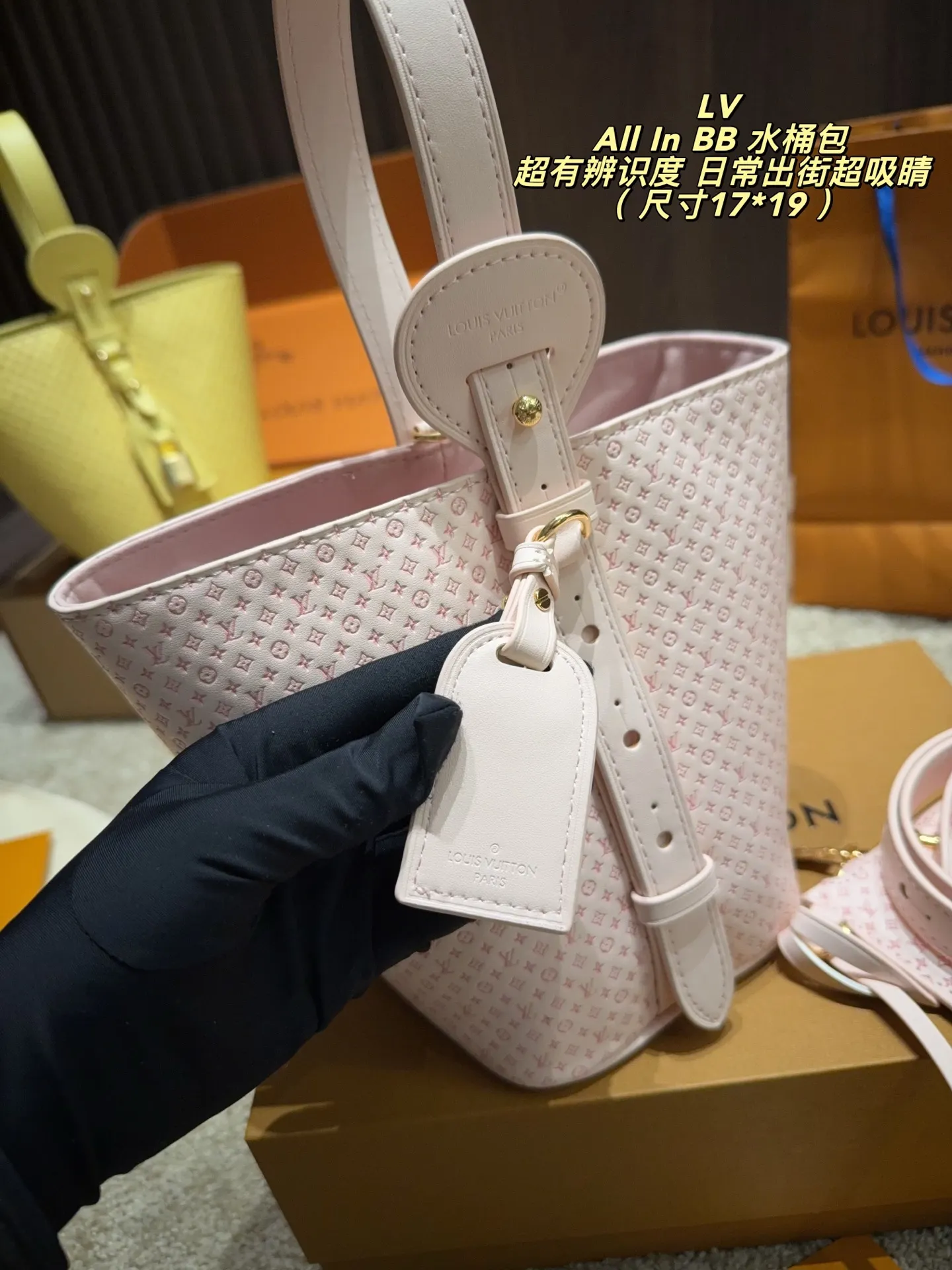 LV All In BB Monogram Canvas Bucket Bag D32016139 — view 3