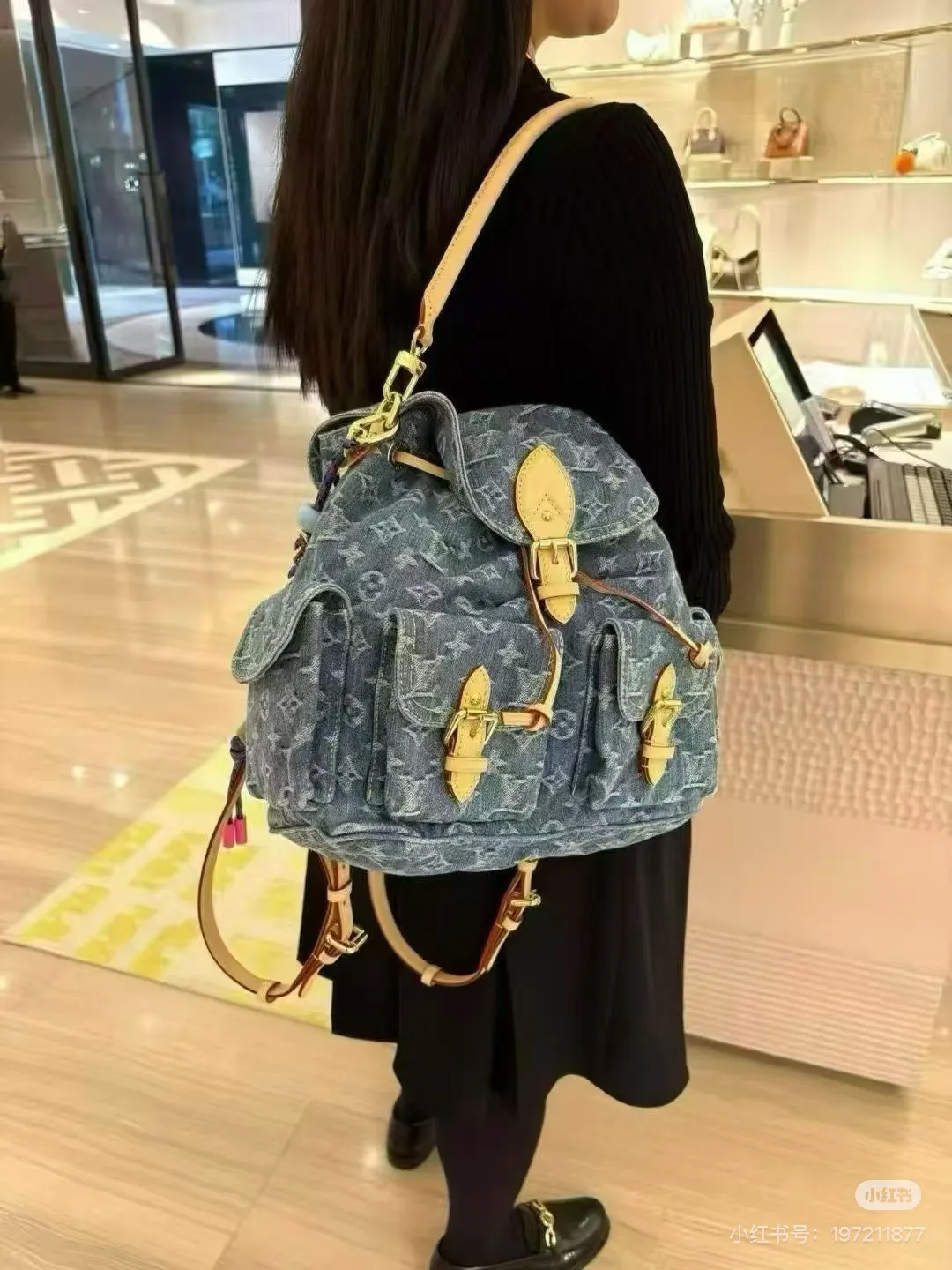 Louis Vuitton Monogram Denim Backpack D46016141 — view 3