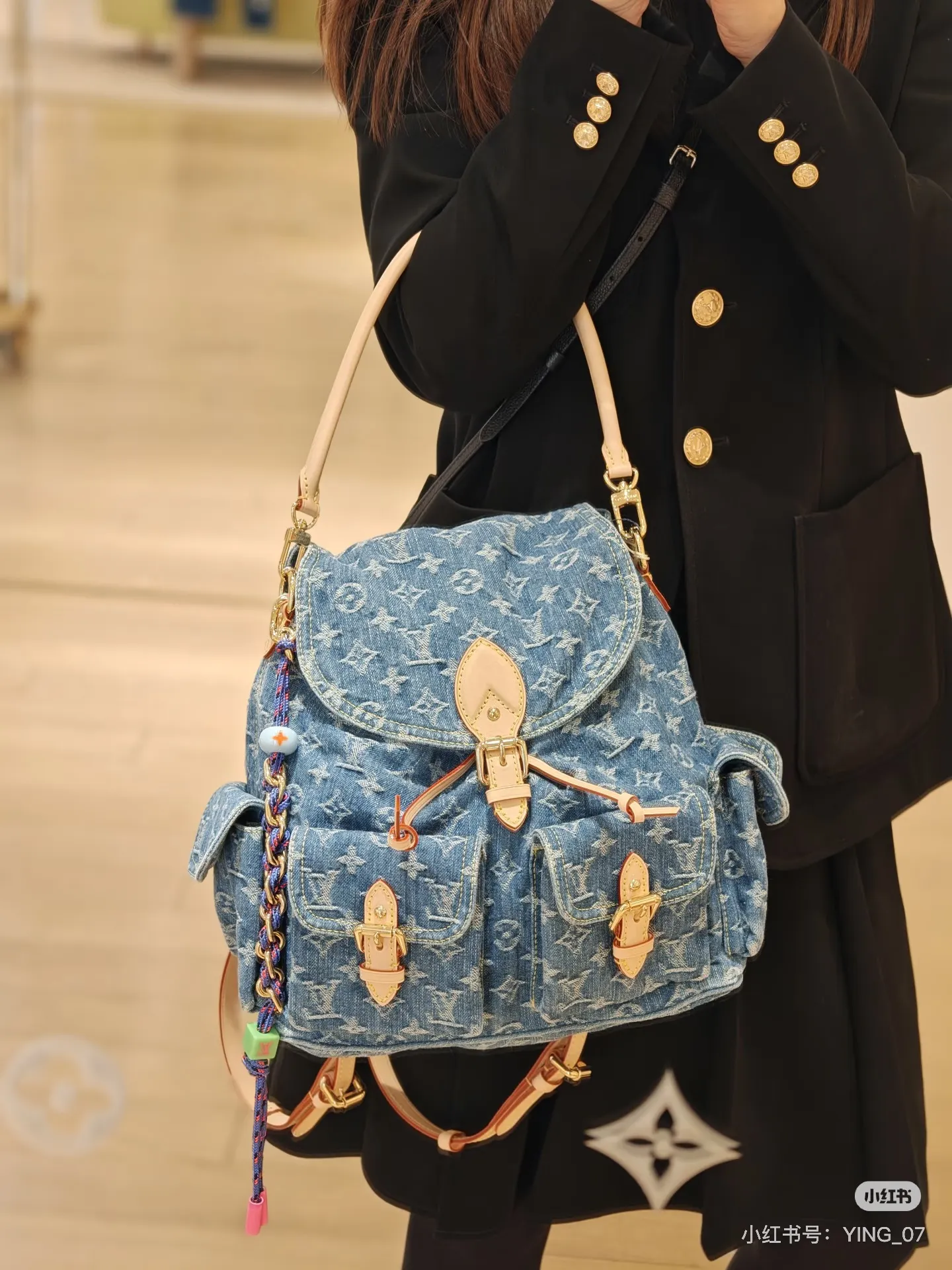 Louis Vuitton Monogram Denim Backpack D46016141 — view 6
