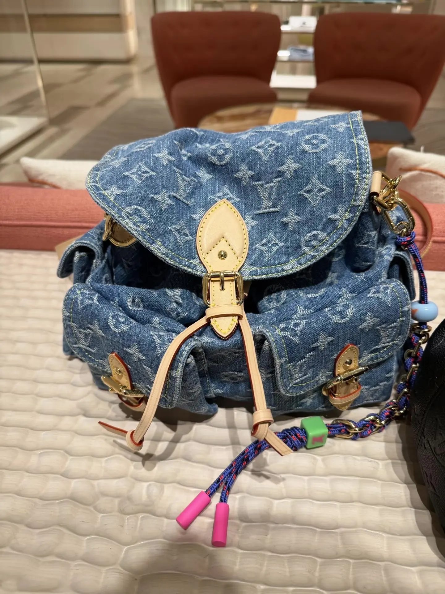 Louis Vuitton Monogram Denim Backpack D46016141 — view 8