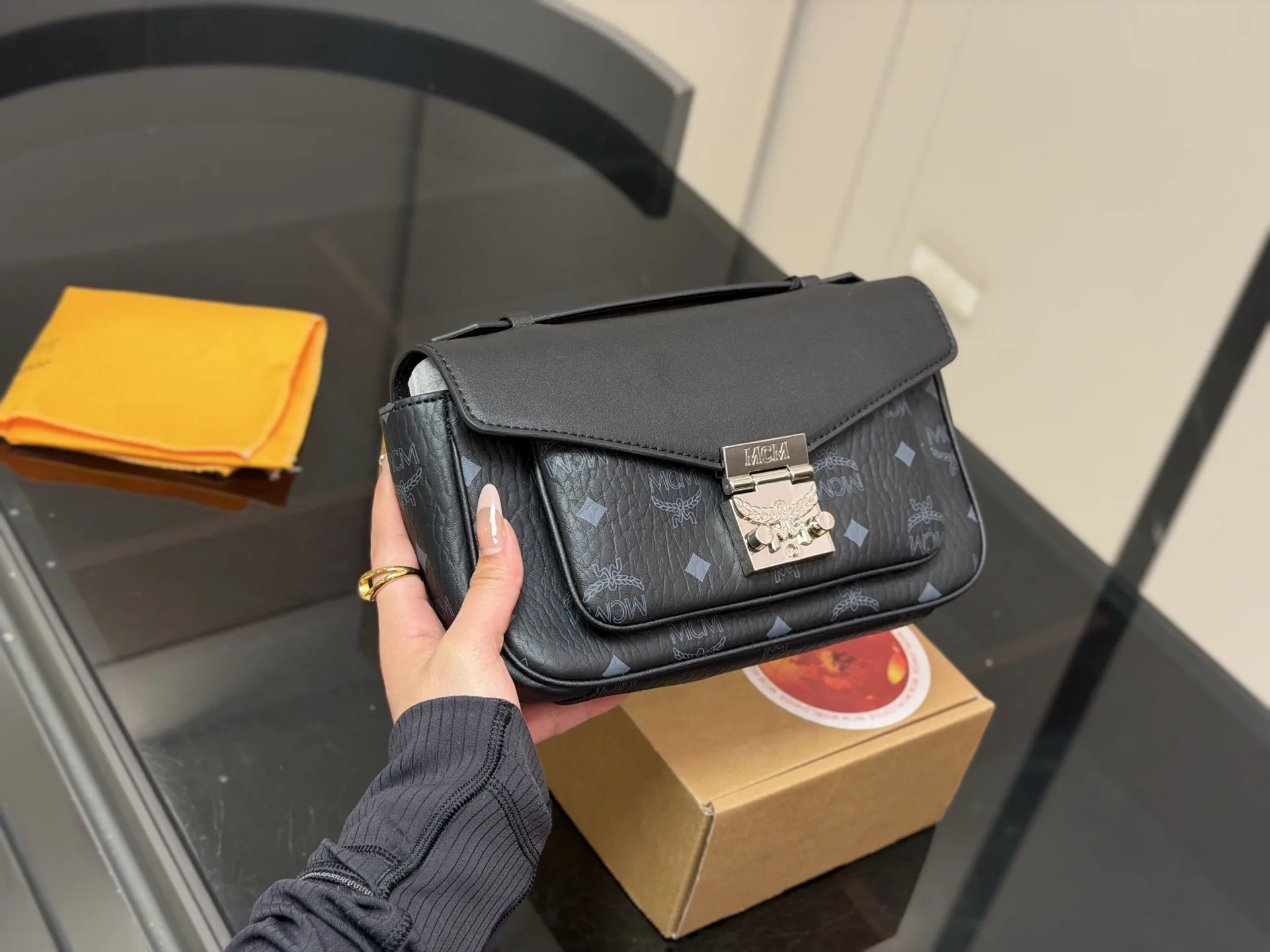 MCM Tracy Visetos Crossbody Bag D28016147 — view 5