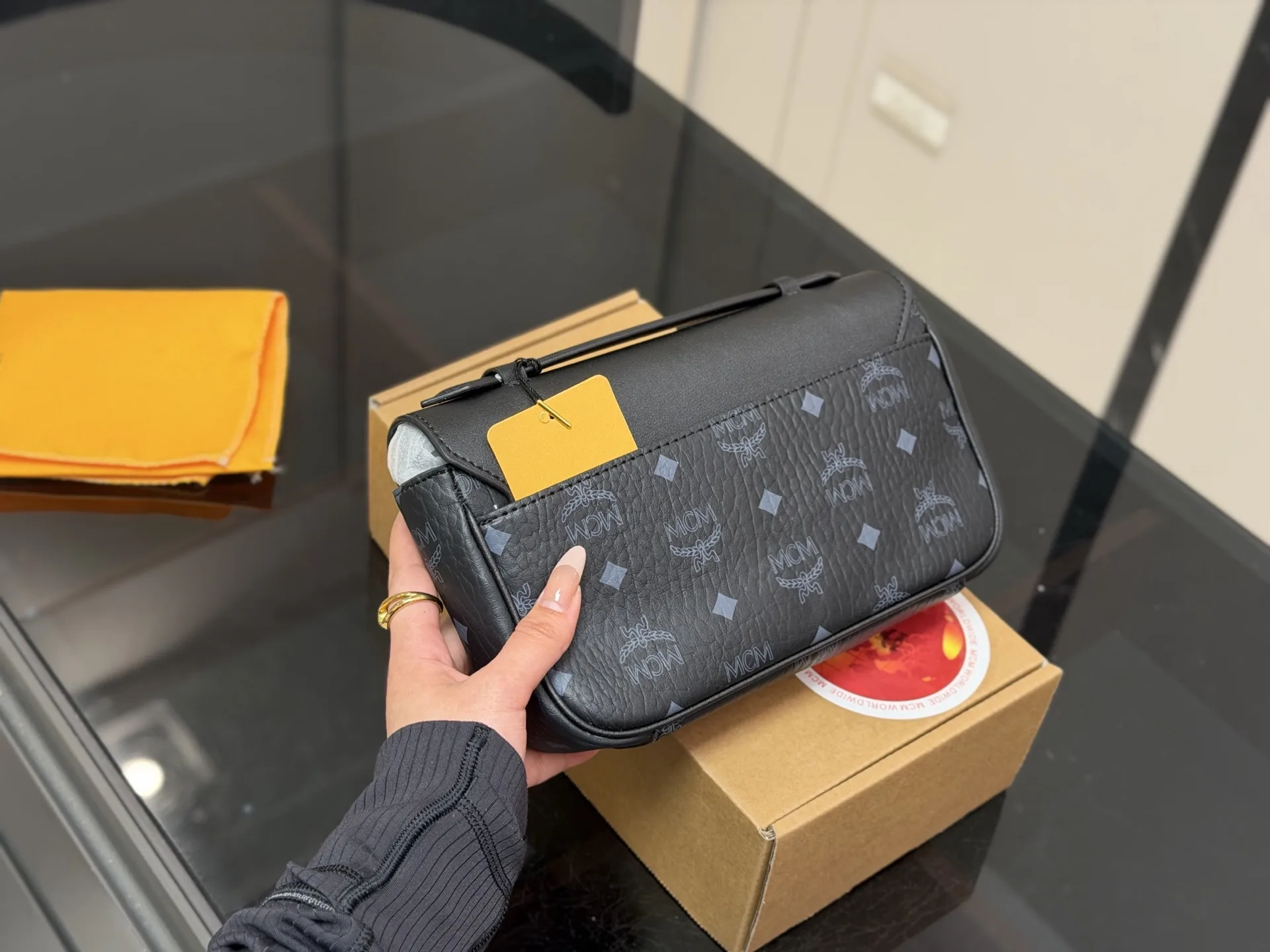 MCM Tracy Visetos Crossbody Bag D28016147 — view 7