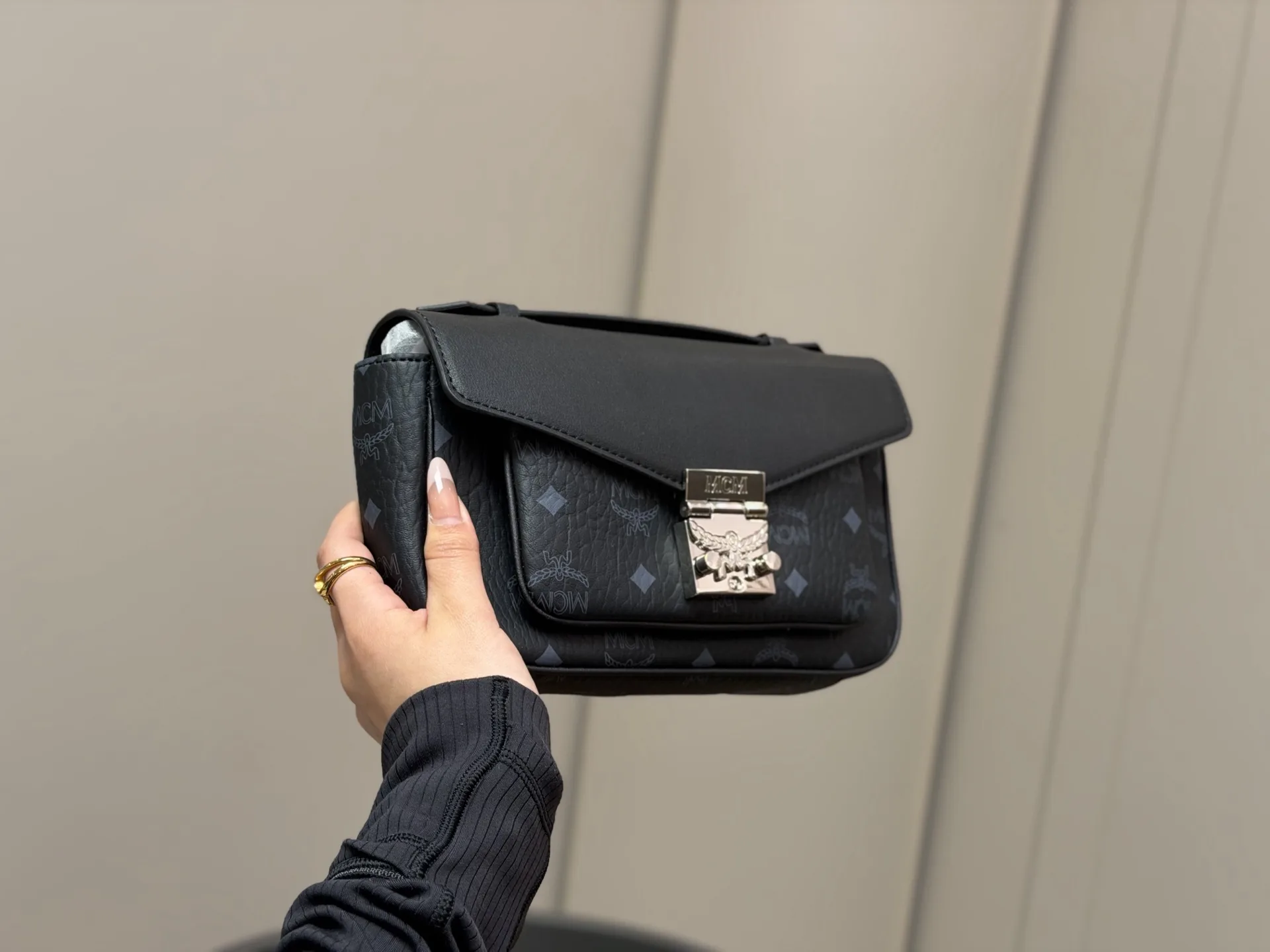 MCM Tracy Visetos Crossbody Bag D28016147 — view 9