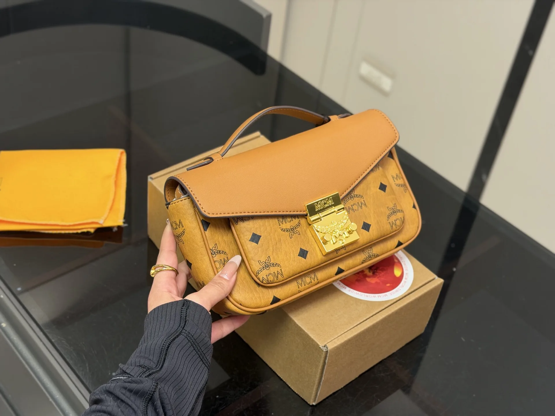 MCM Tracy Visetos Crossbody Bag D28016148