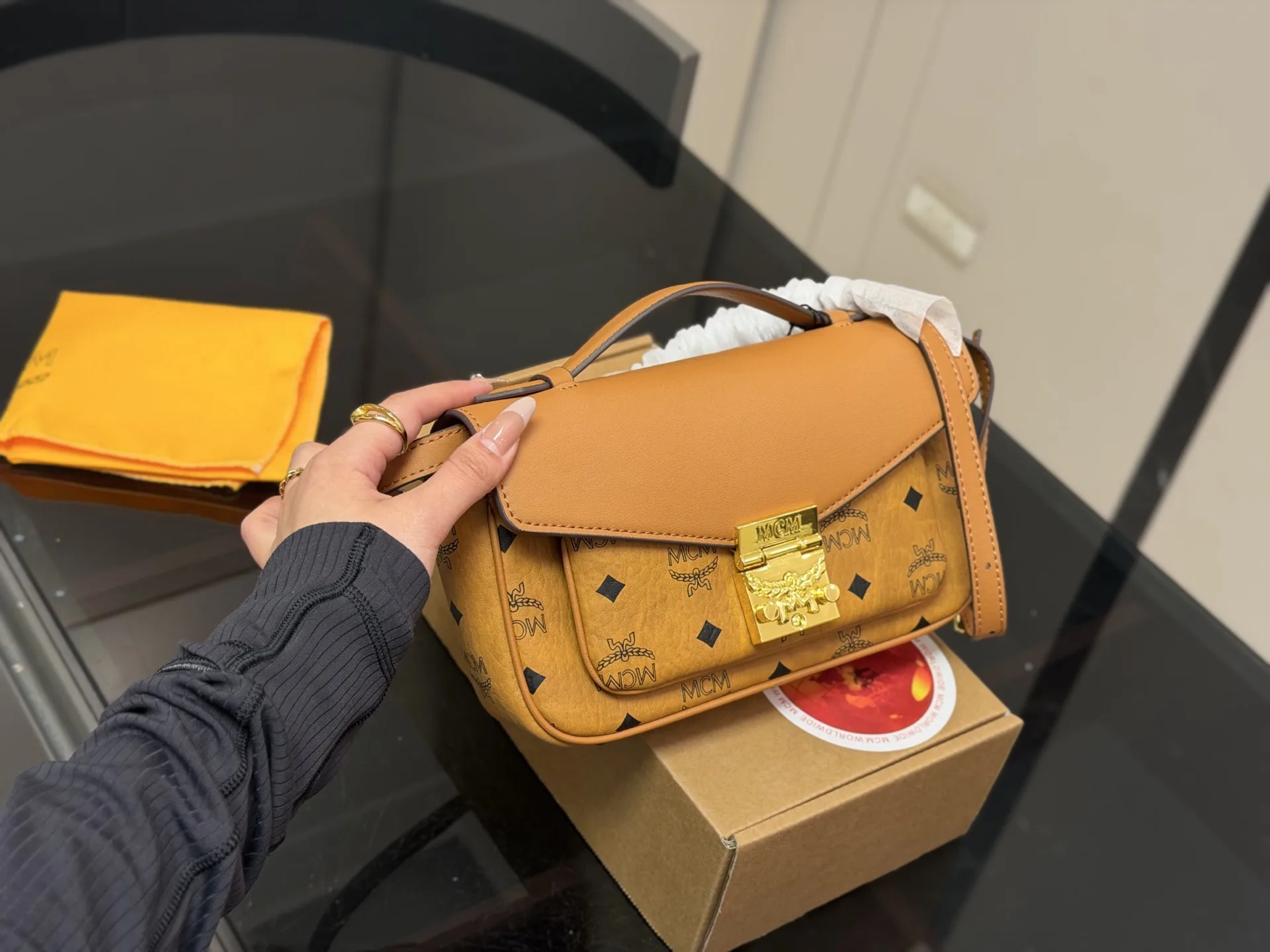 MCM Tracy Visetos Crossbody Bag D28016148 — view 2