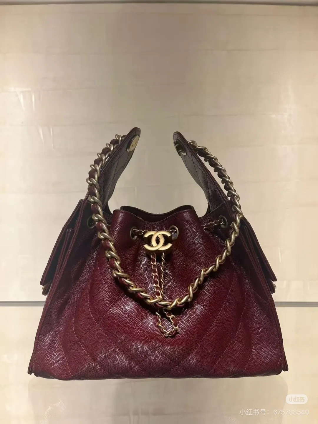 Chanel 25 Hobo Bucket Bag D38016155 — view 3