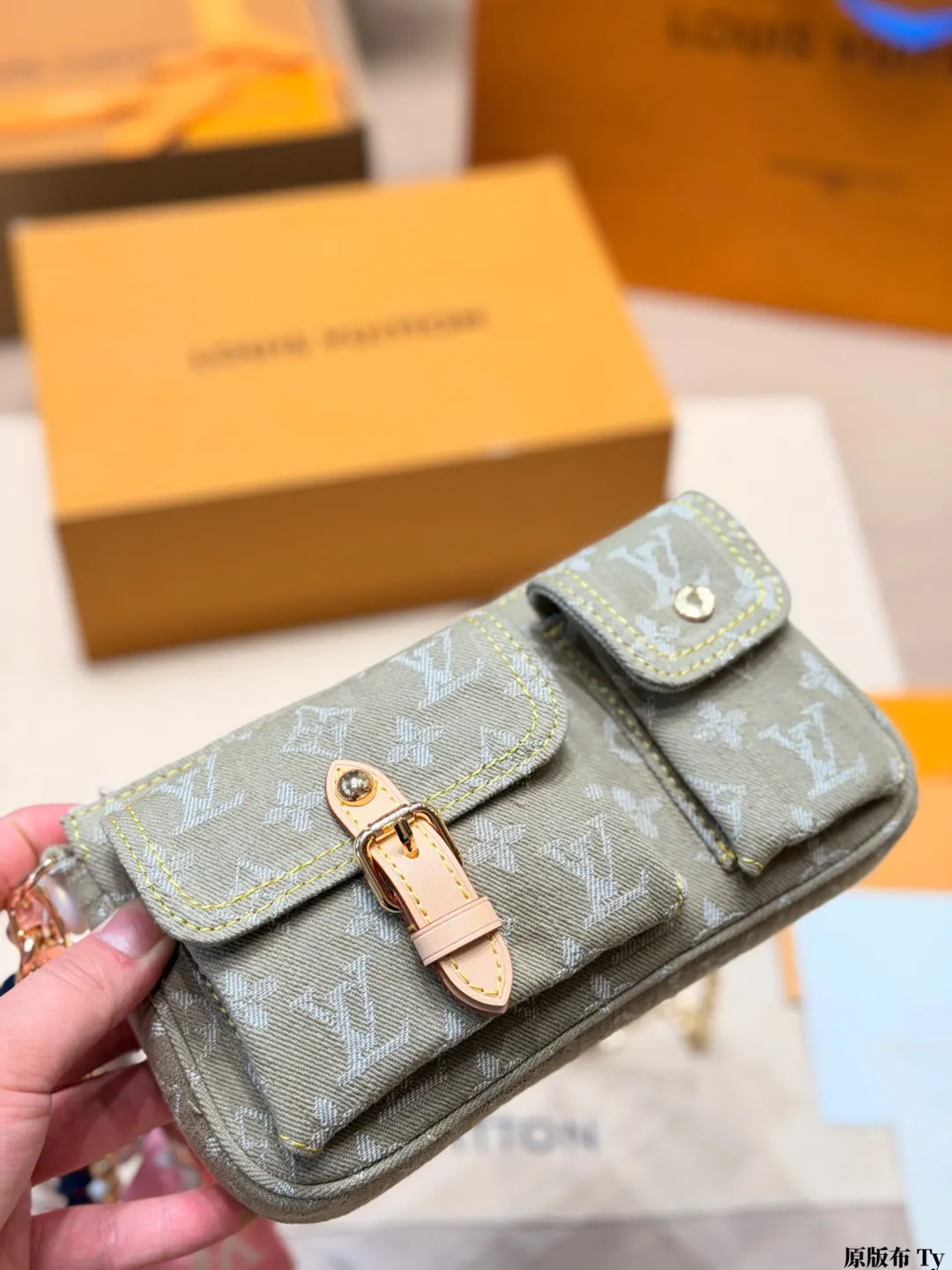 Monogram Denim Cargo Shoulder Bag D31016156 — view 7