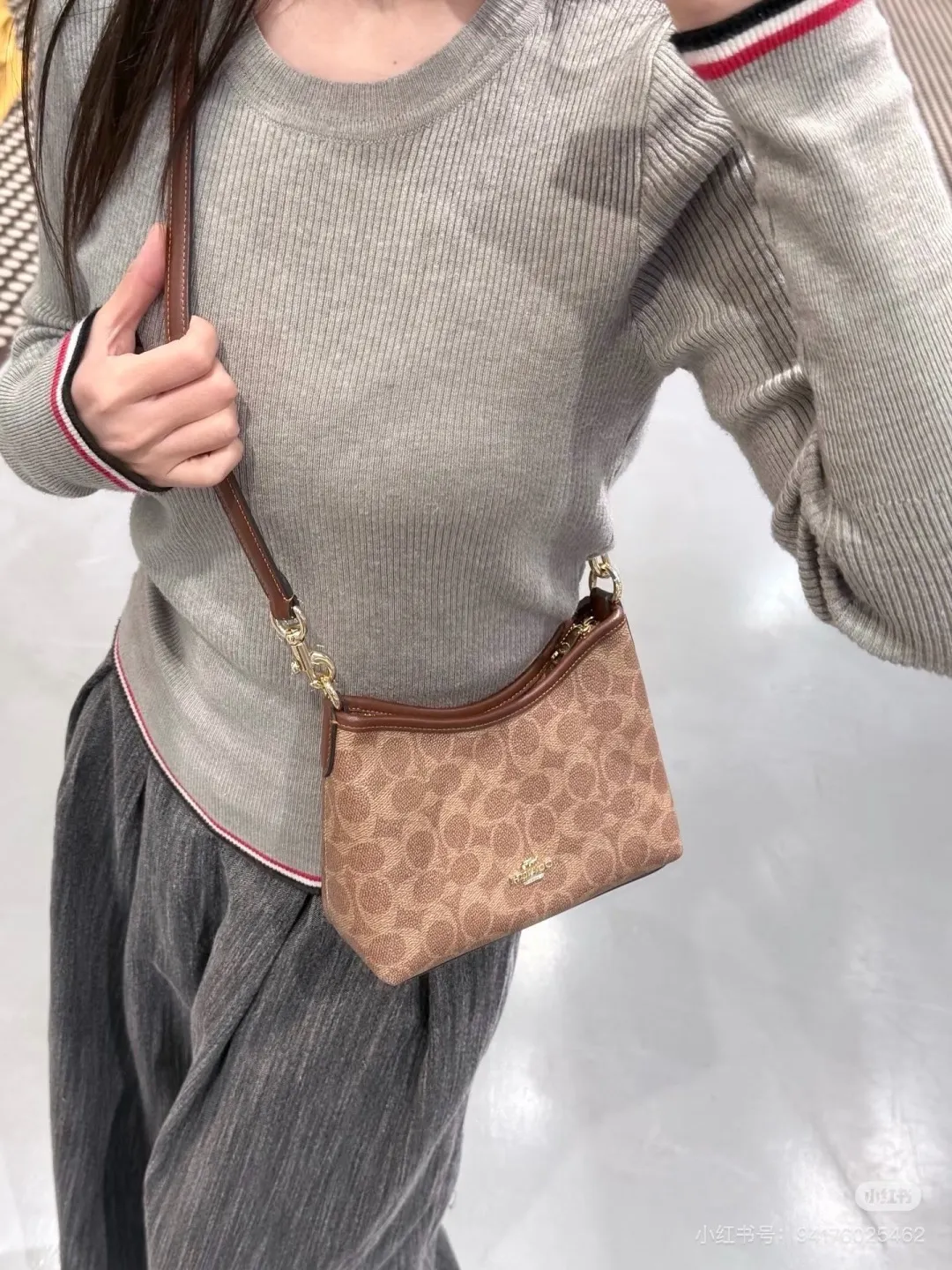 Coach Mini Signature Hobo Bag D27516157