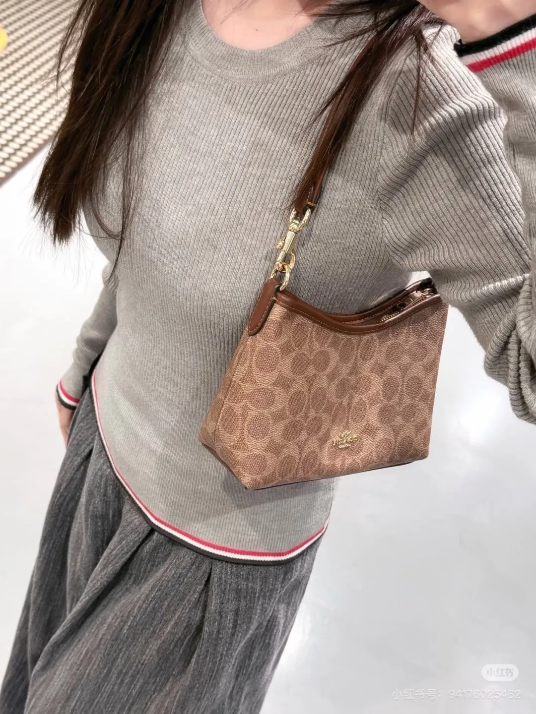 Coach Mini Signature Hobo Bag D27516157 — view 2