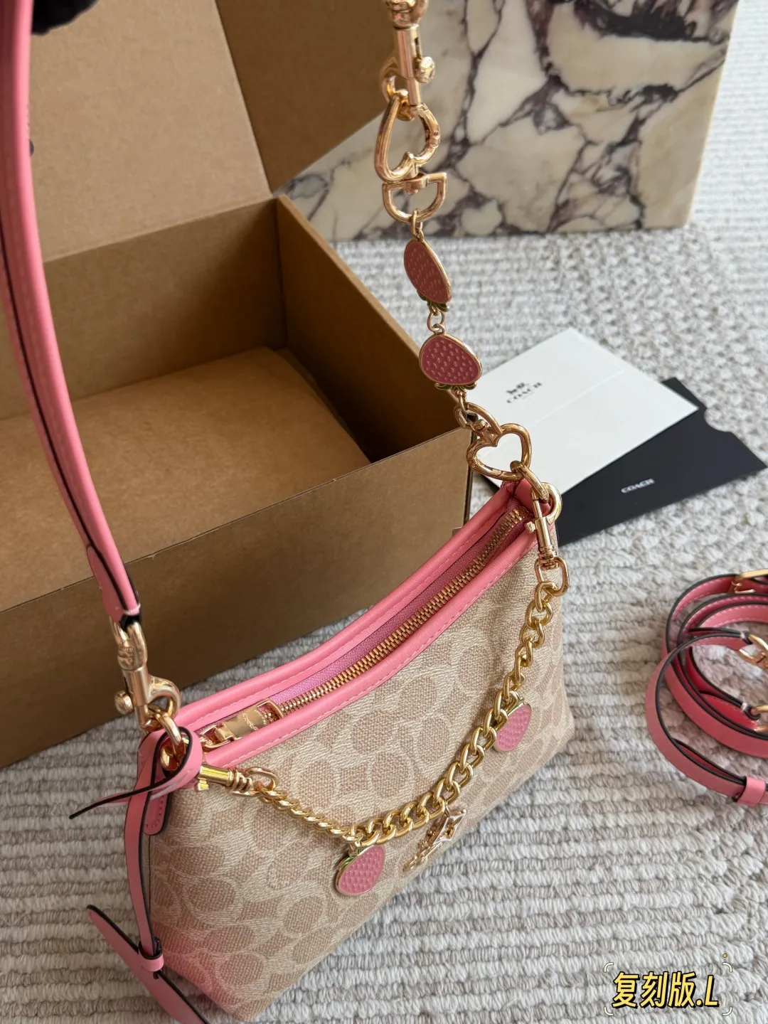 Coach Mini Hobo Bag with Strawberry Charms D27516159 — view 3