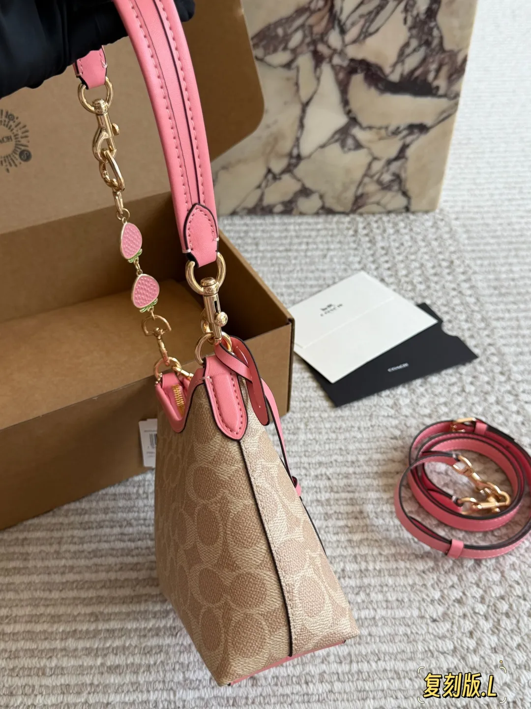 Coach Mini Hobo Bag with Strawberry Charms D27516159 — view 4