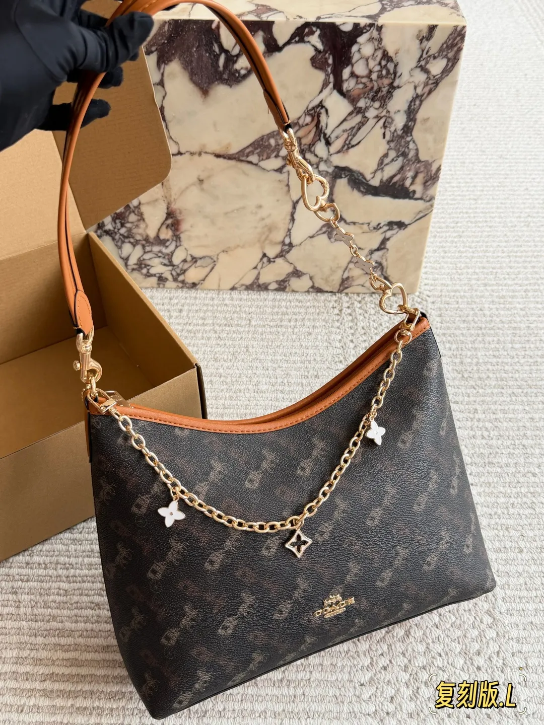 Coach Laurel Hobo Bag with Charms D30016160 — view 2