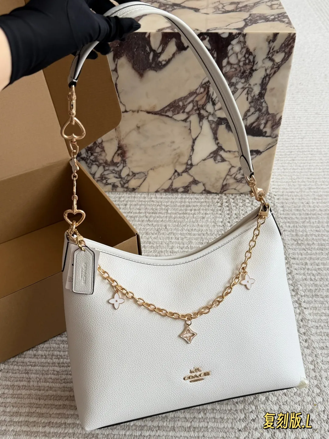 Coach Laurel Hobo Bag with Charms D30016160 — view 4