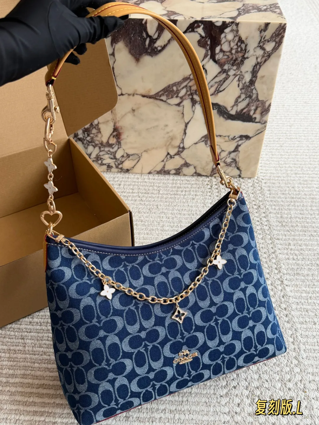 Coach Laurel Hobo Bag with Charms D30016160 — view 5