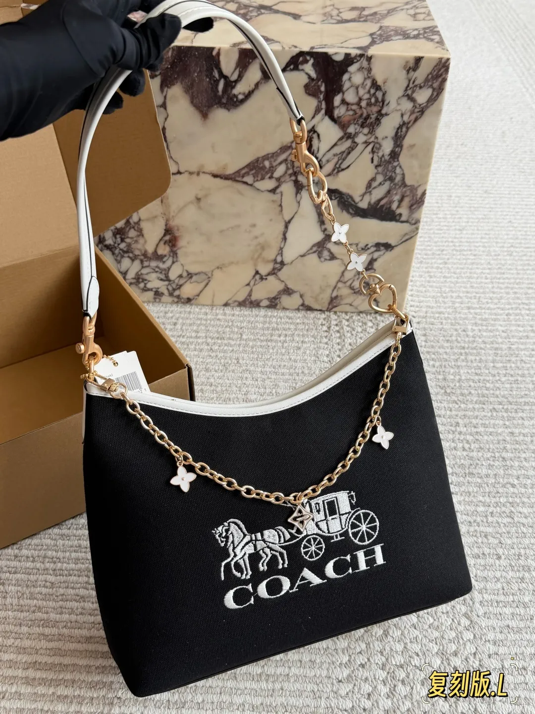 Coach Laurel Hobo Bag with Charms D30016160 — view 7
