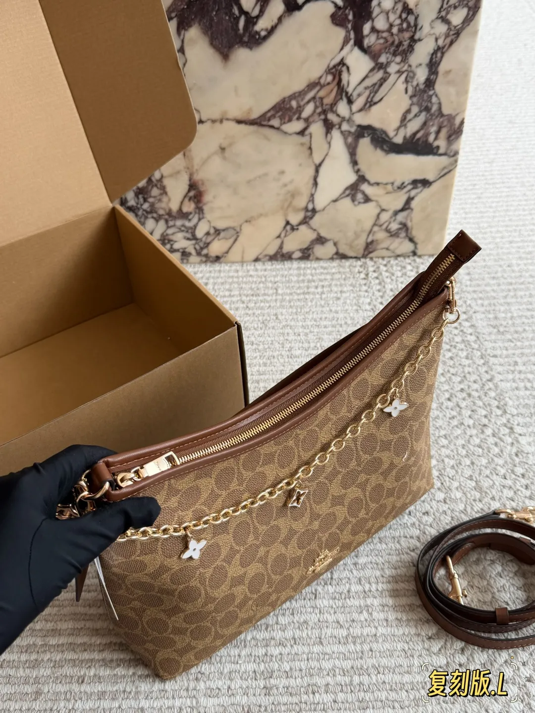 Coach Laurel Hobo Bag with Charms D30016161 — view 2