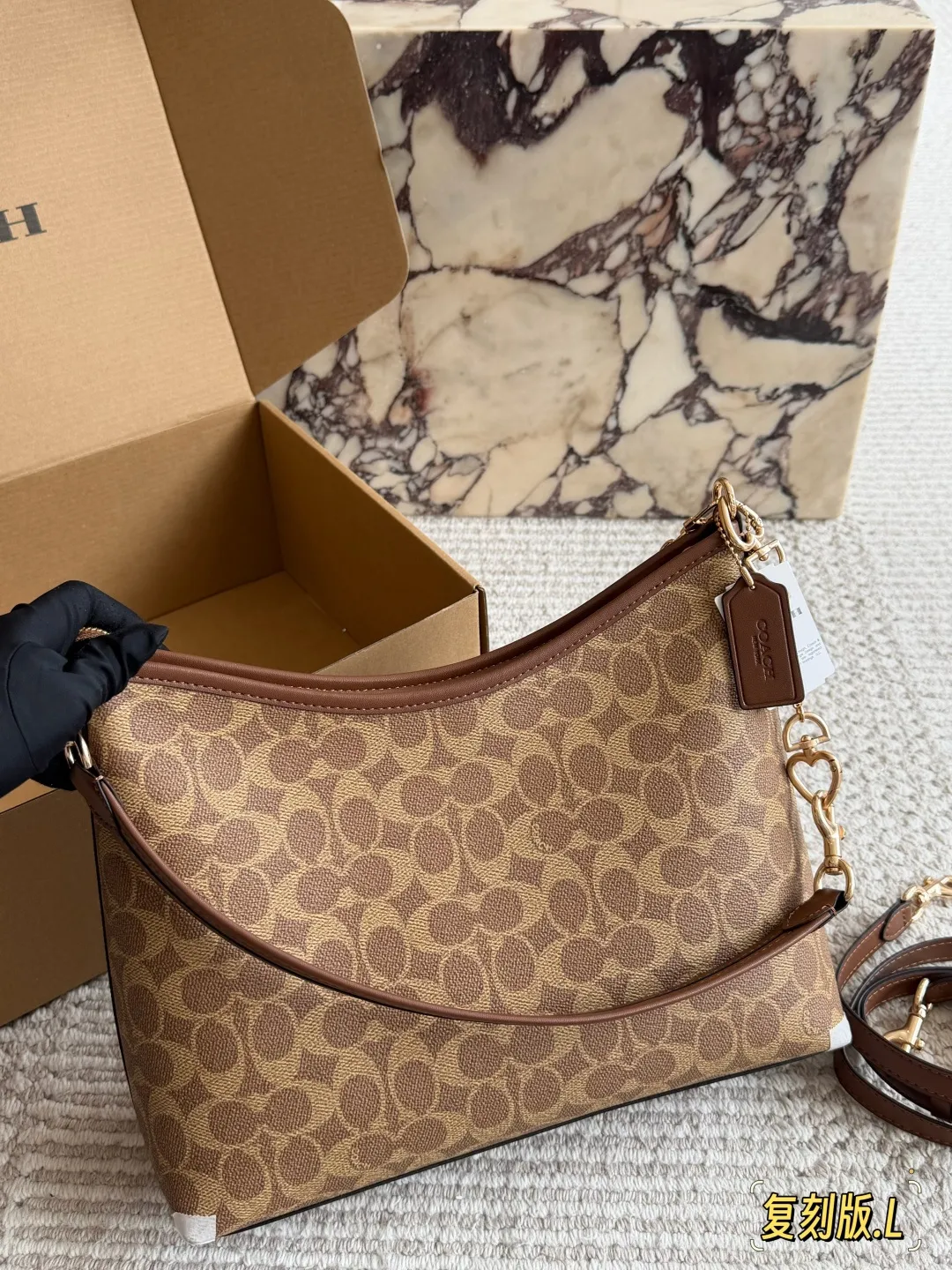 Coach Laurel Hobo Bag with Charms D30016161 — view 5