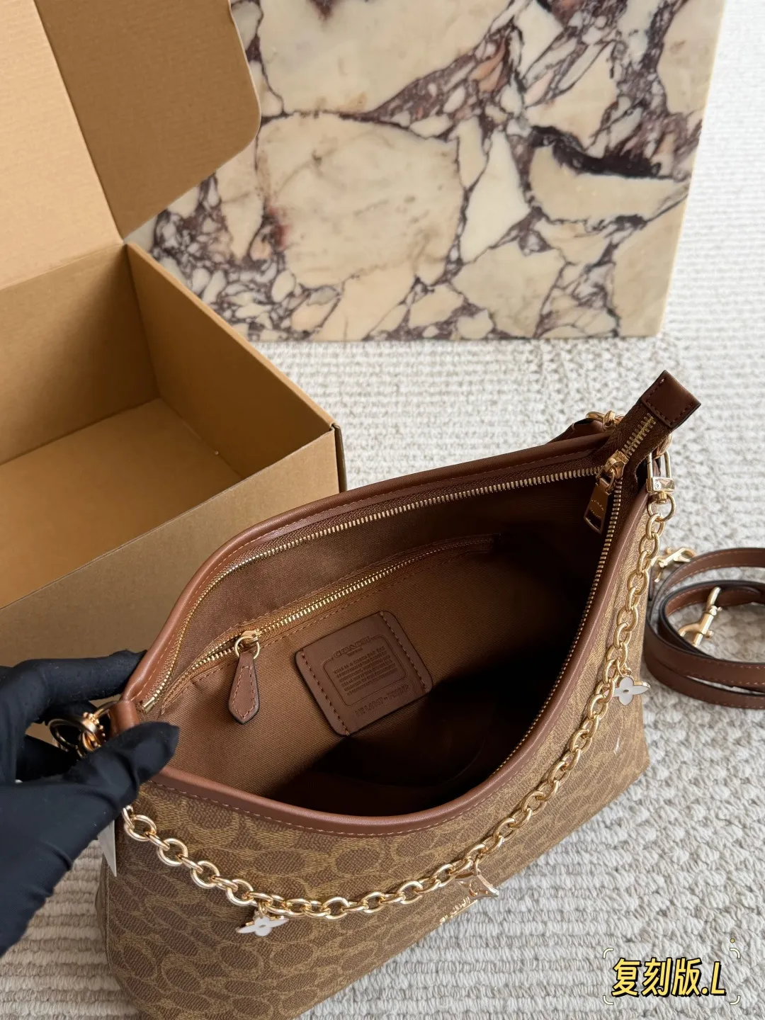 Coach Laurel Hobo Bag with Charms D30016161 — view 9