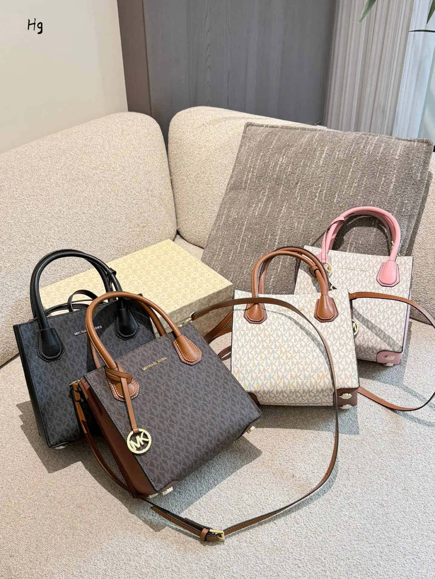 MK Mercer Monogram Canvas Top-Handle Bag D27016162