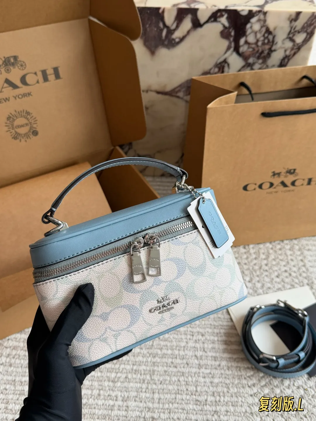 COACH Rainer Signature Canvas Box Bag D27516164 — view 6