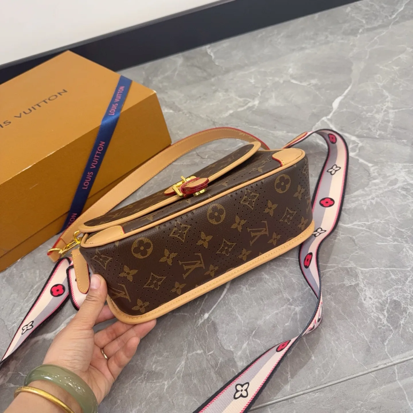 Louis Vuitton Diane Monogram Perforated Shoulder Bag D27516165 — view 4