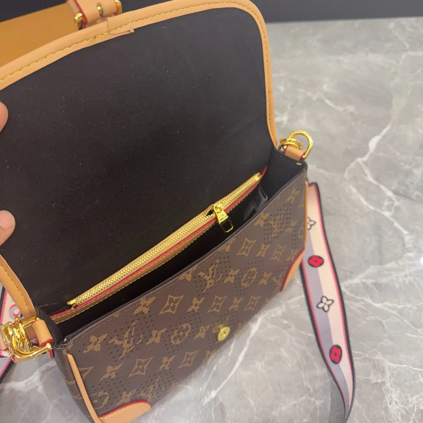 Louis Vuitton Diane Monogram Perforated Shoulder Bag D27516165 — view 6