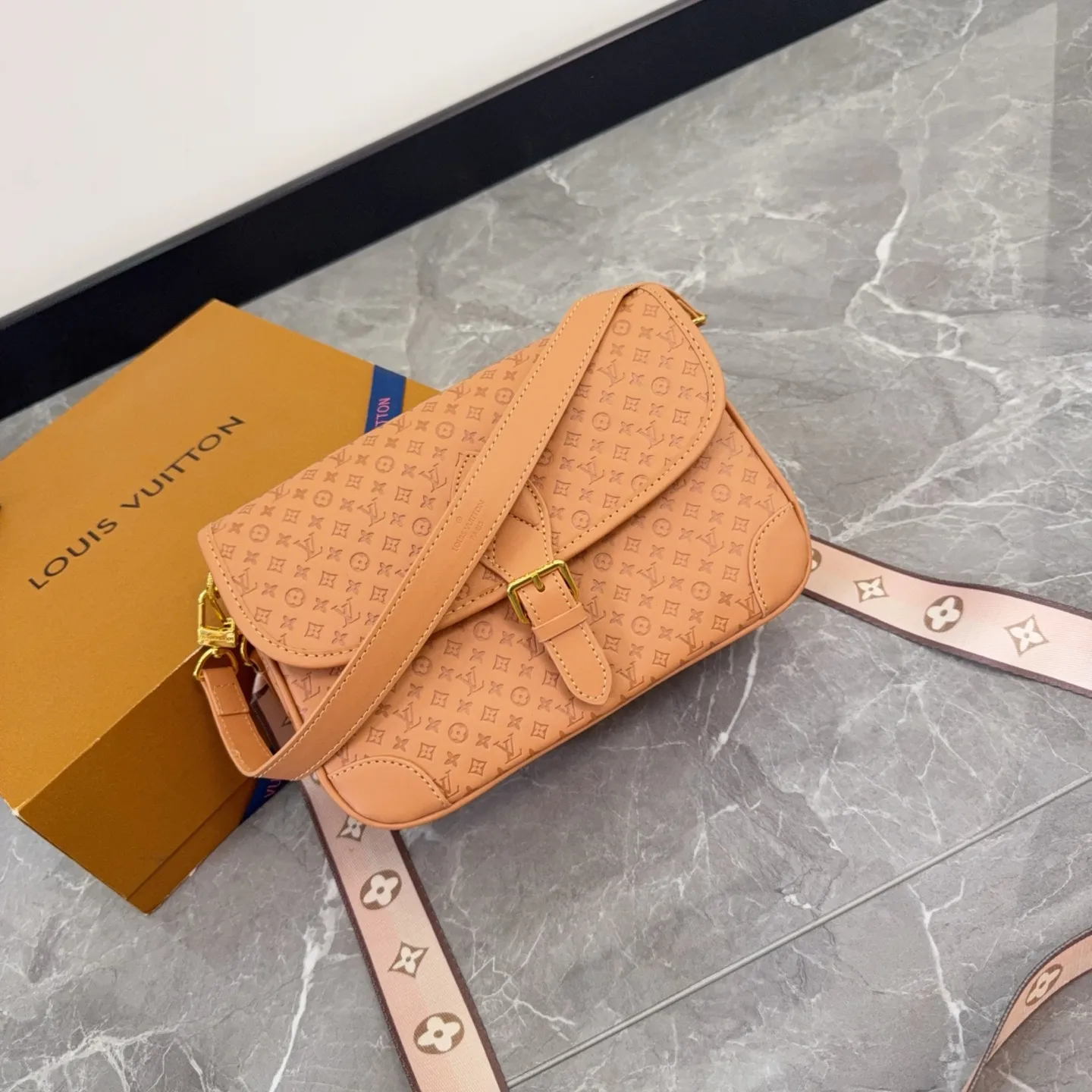 Diane Embossed Baguette Bag D28516484 — view 5