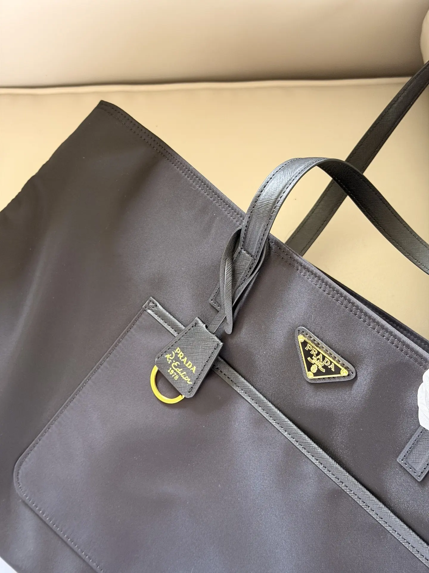 Prada Classic Nylon Tote Bag D31016173 — view 3