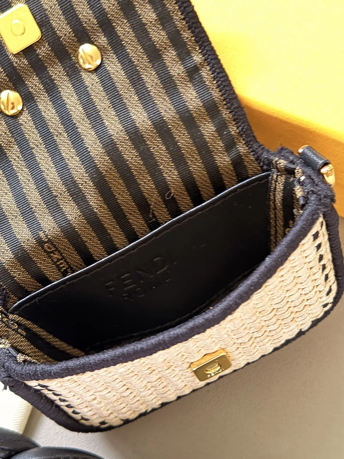 Fendi Raffia Mini Baguette Charm D25516176 — view 7