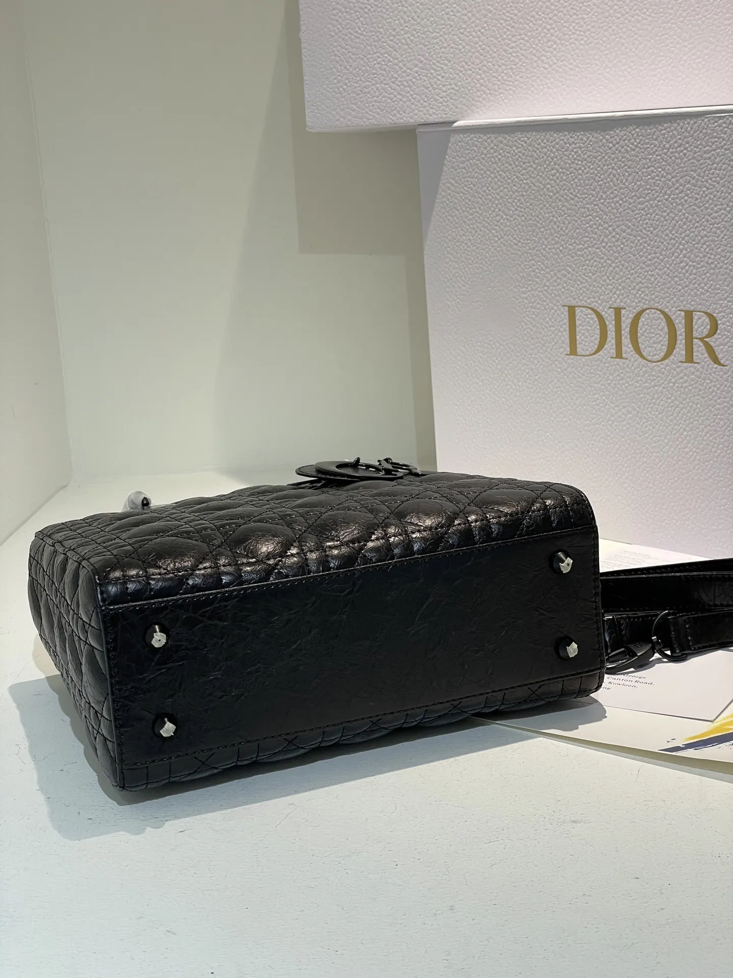 Dior Lady Bag Matte Black Quilted Leather D57016520 — view 4