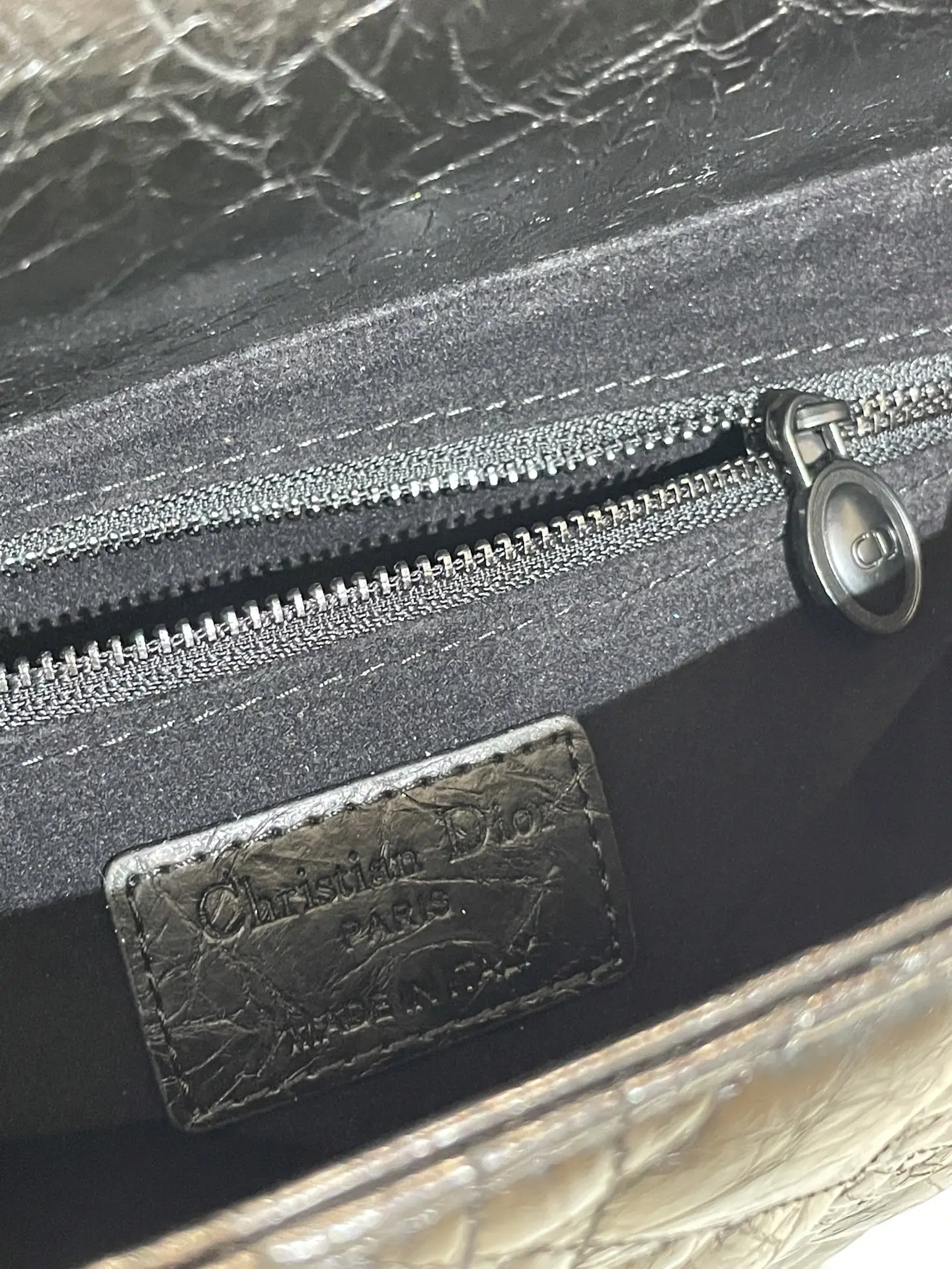 Dior Lady Bag Matte Black Quilted Leather D57016520 — view 8
