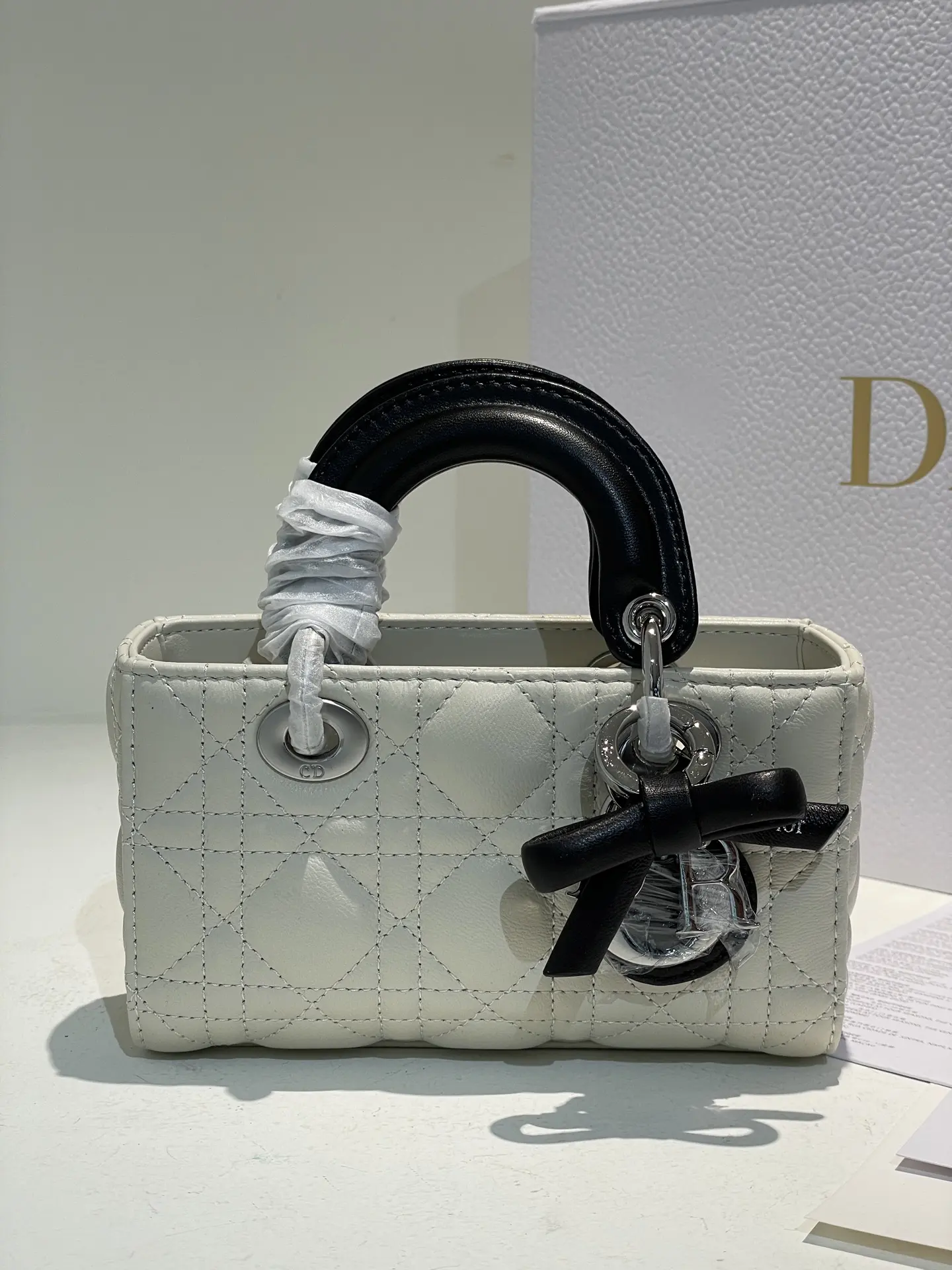 Dior D-Joy Quilted Top-Handle Bag D53016517