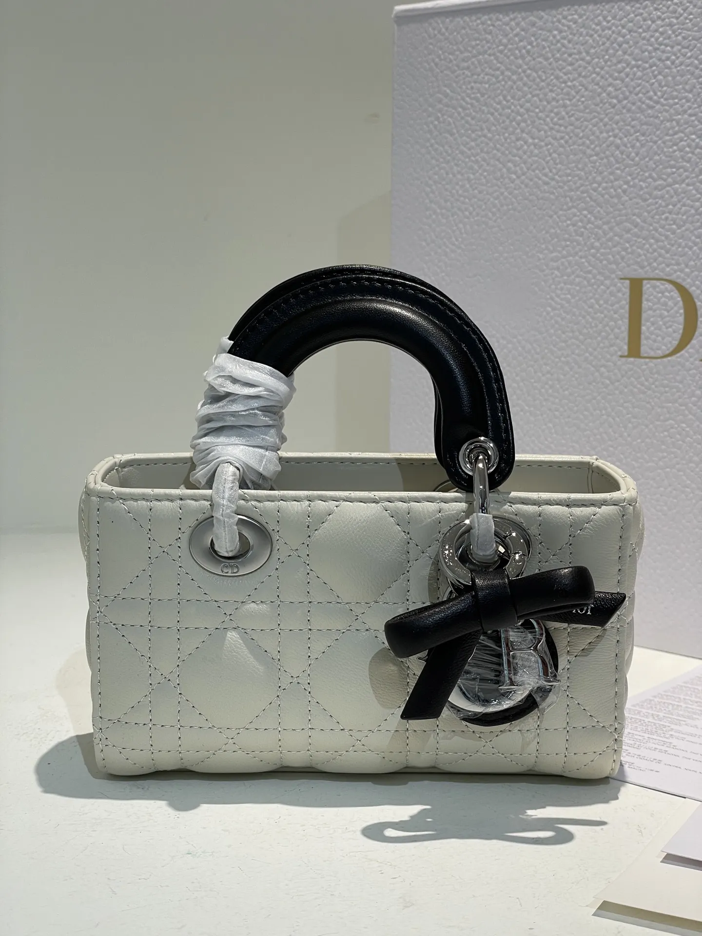 Dior D-Joy Quilted Top-Handle Bag D53016517