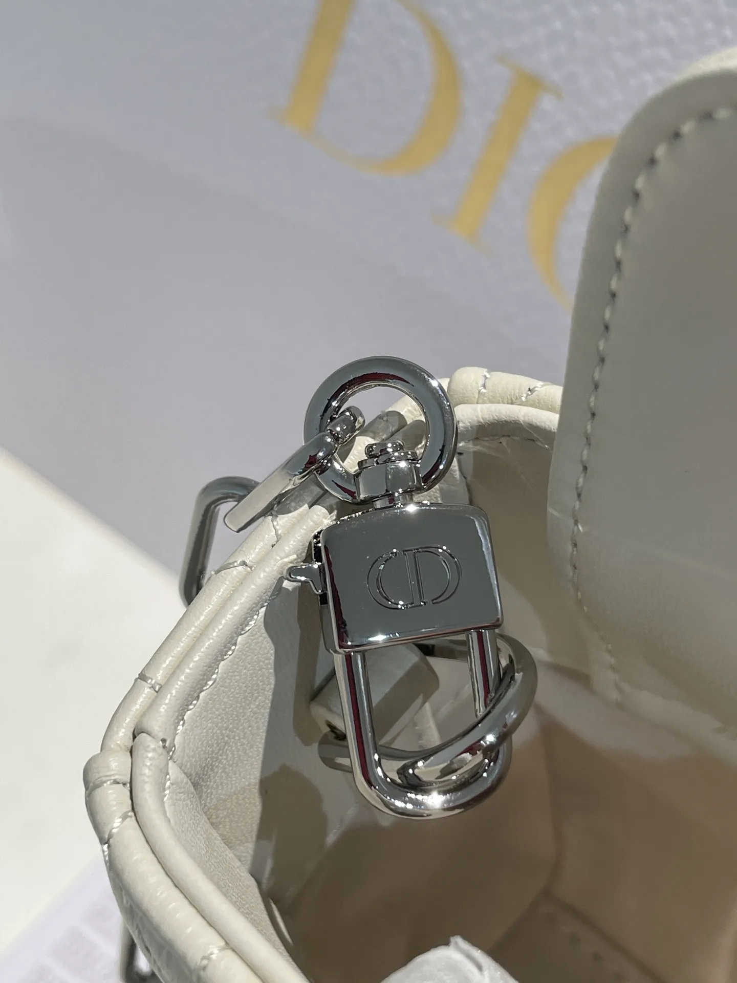 Dior D-Joy Quilted Top-Handle Bag D53016517 — view 4