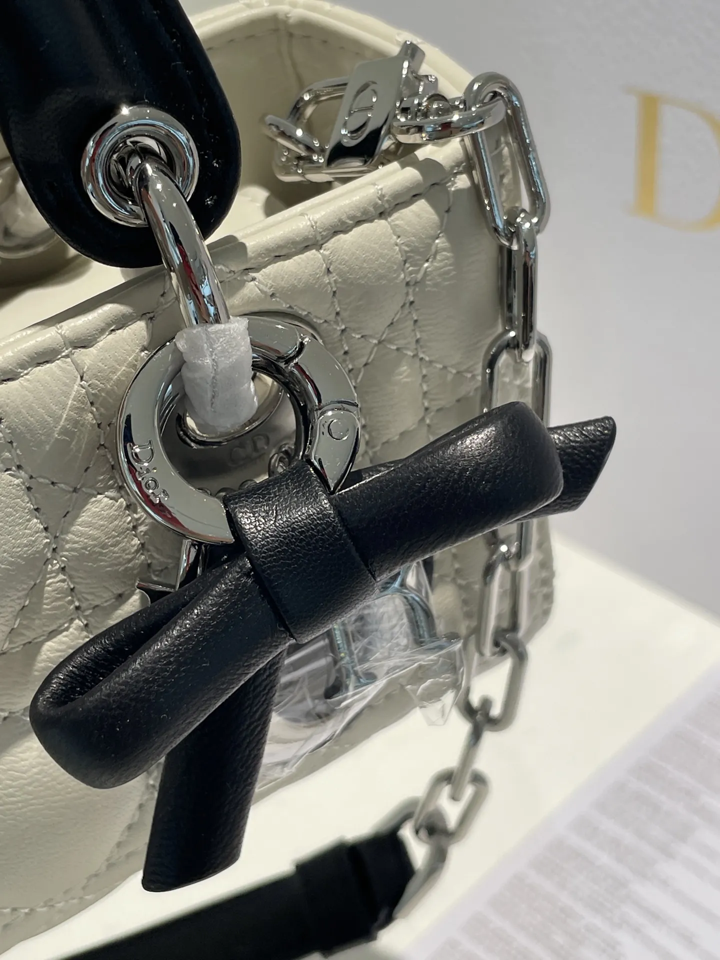 Dior D-Joy Quilted Top-Handle Bag D53016517 — view 5
