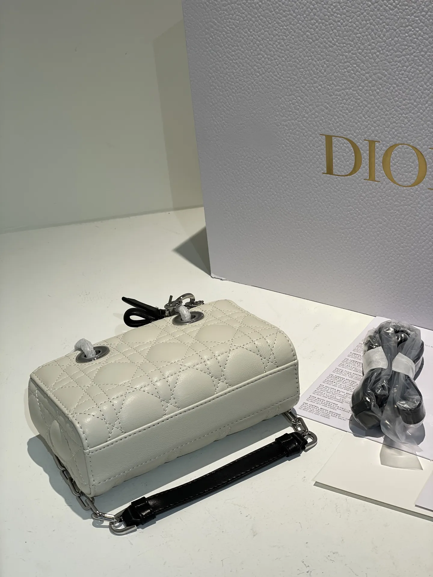 Dior D-Joy Quilted Top-Handle Bag D53016517 — view 7