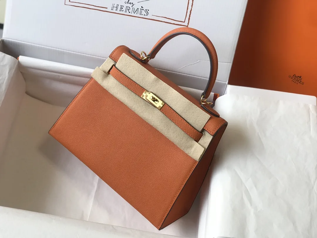 Hermès Kelly Epsom Sunset Orange 25cm D59016193