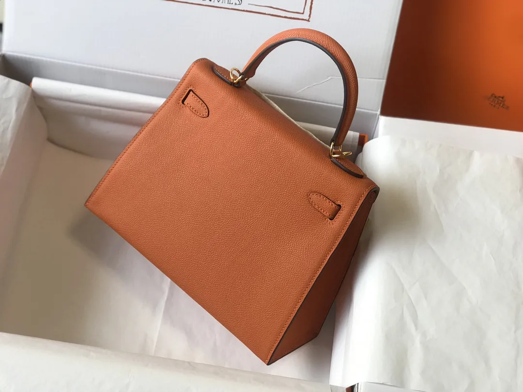 Hermès Kelly Epsom Sunset Orange 25cm D59016193 — view 2