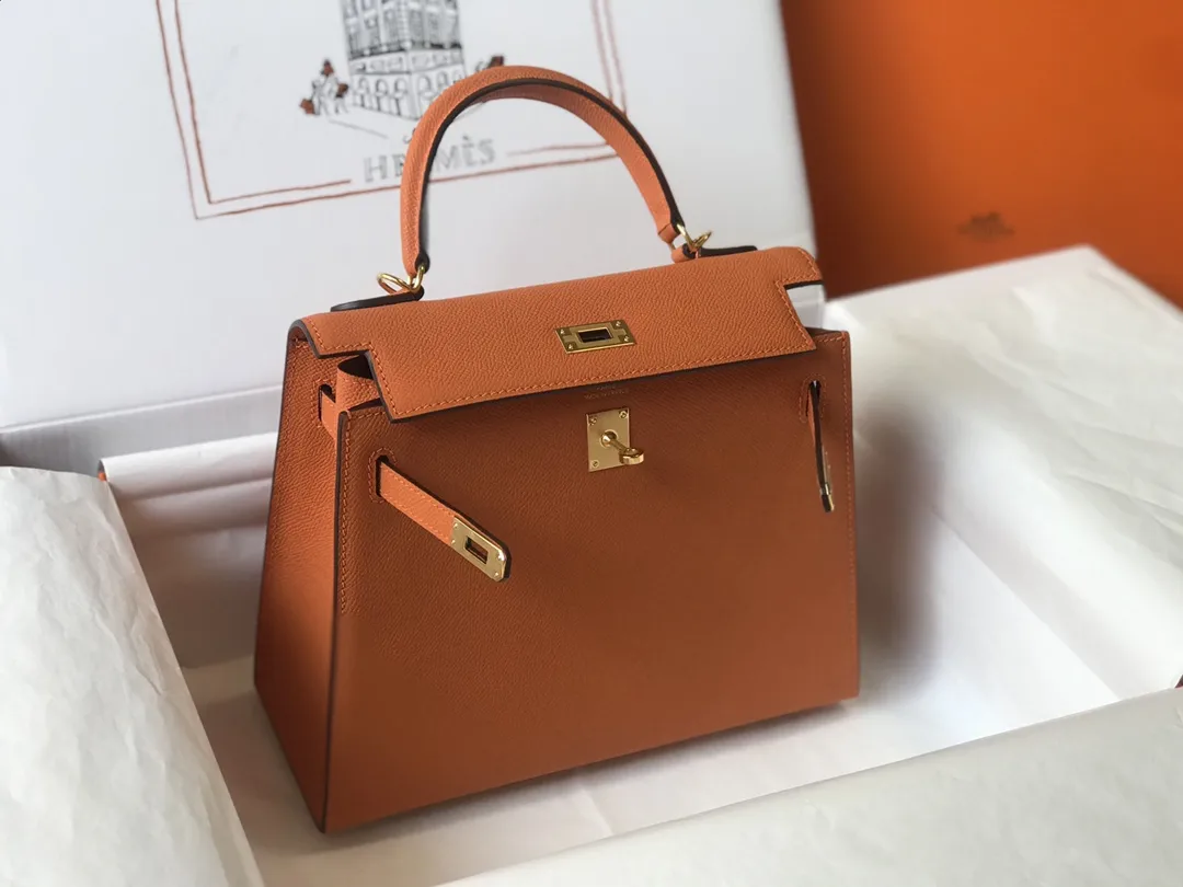 Hermès Kelly Epsom Sunset Orange 25cm D59016193 — view 4