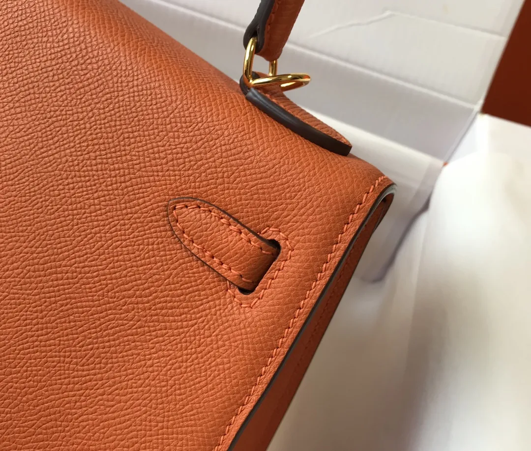 Hermès Kelly Epsom Sunset Orange 25cm D59016193 — view 6