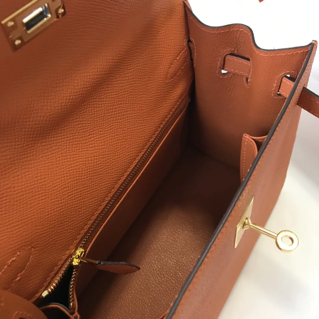 Hermès Kelly Epsom Sunset Orange 25cm D59016193 — view 9