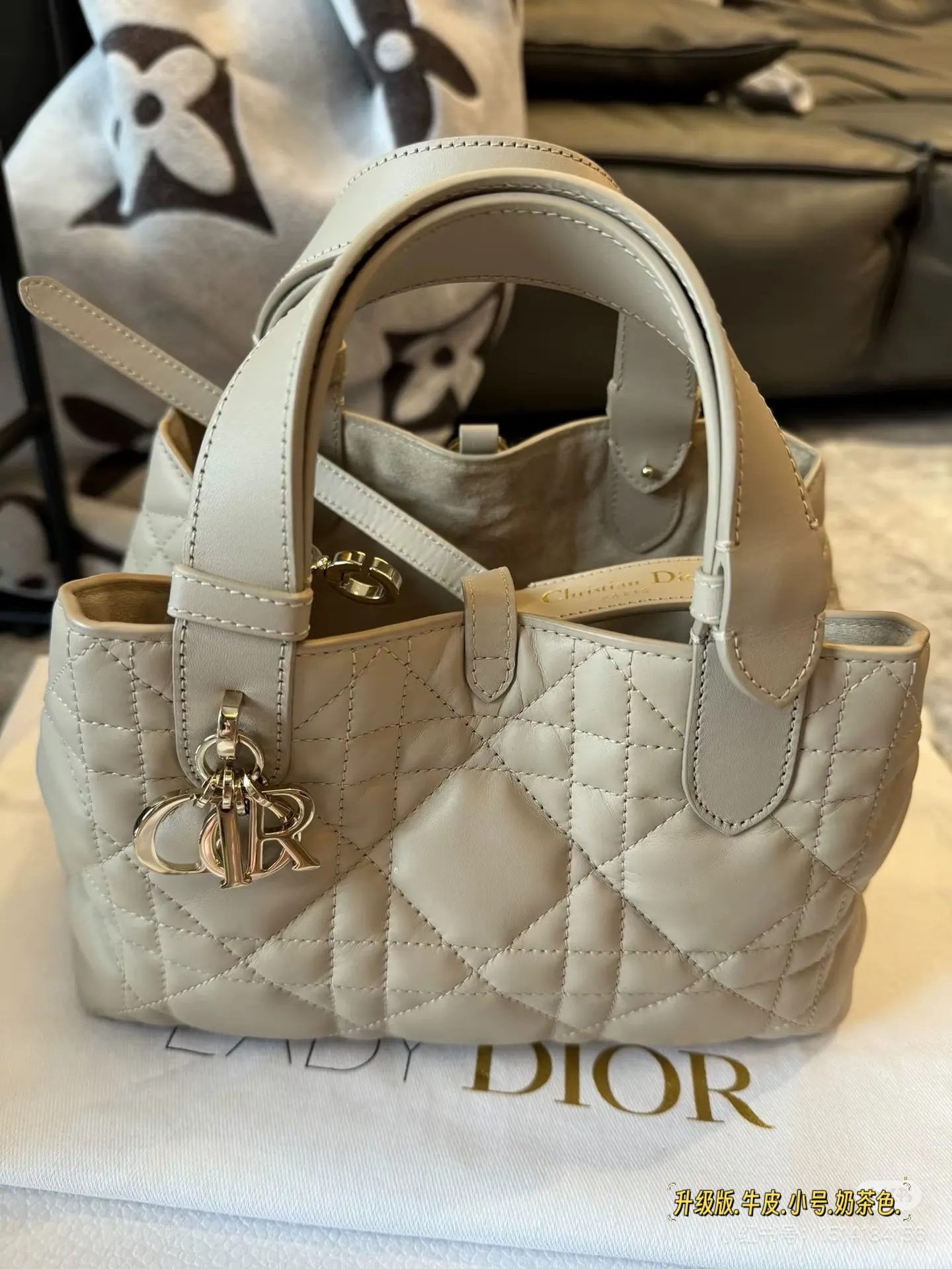 Dior Quilted Leather Top-Handle Bag D41016210 — view 7