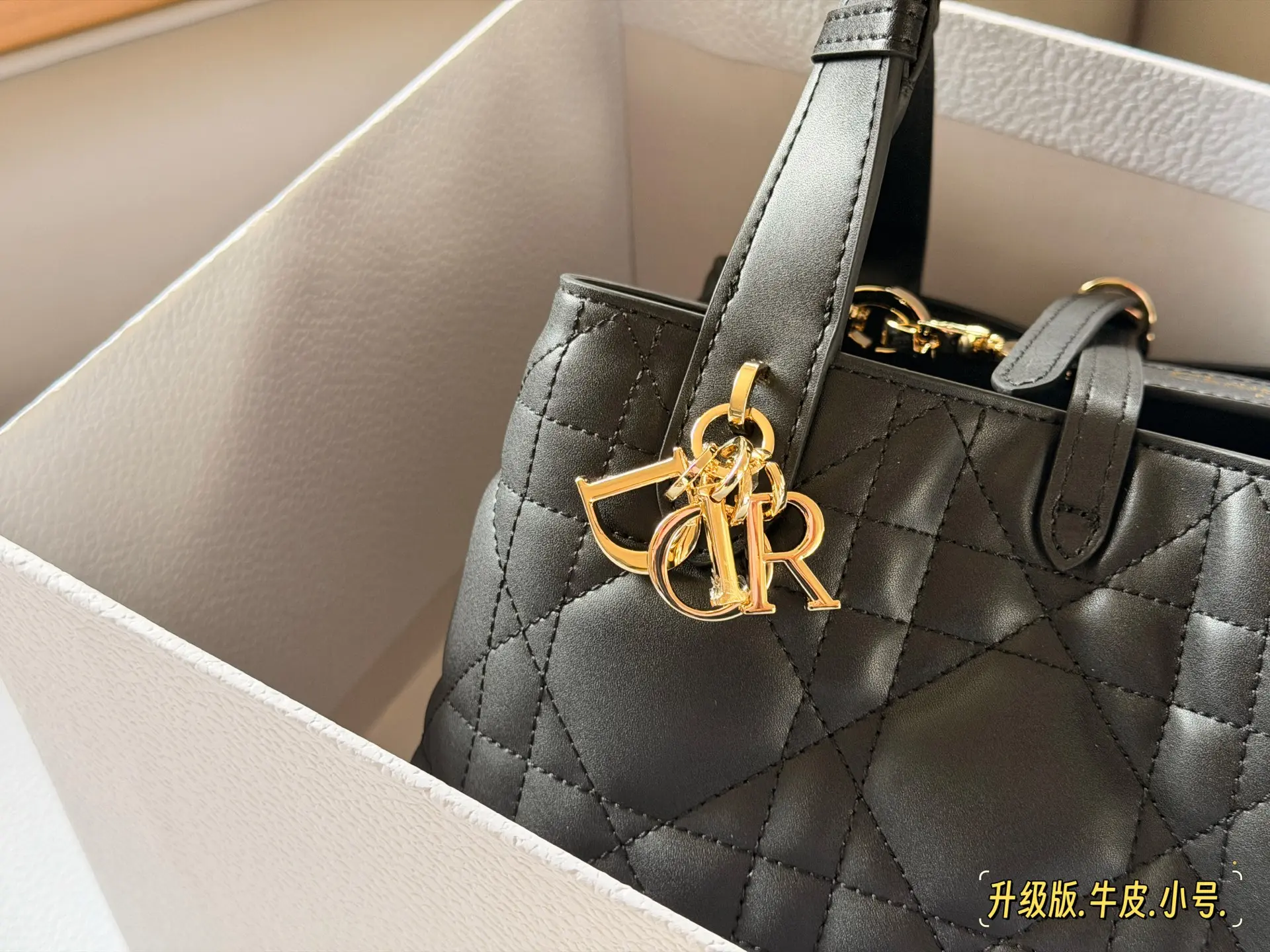 Dior Toujours Small Quilted Leather Tote Bag D41016211 — view 4