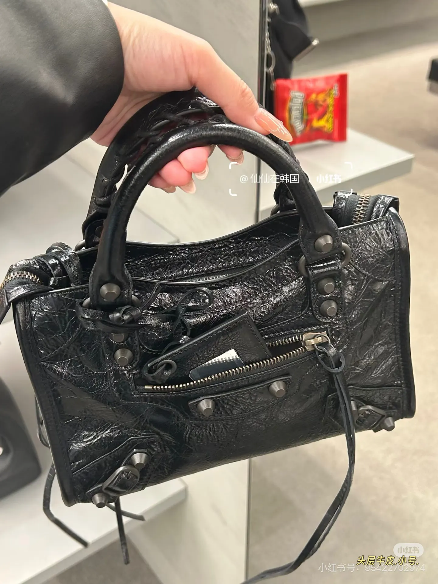 Balenciaga Le City Mini Leather Bag D46016213 — view 8