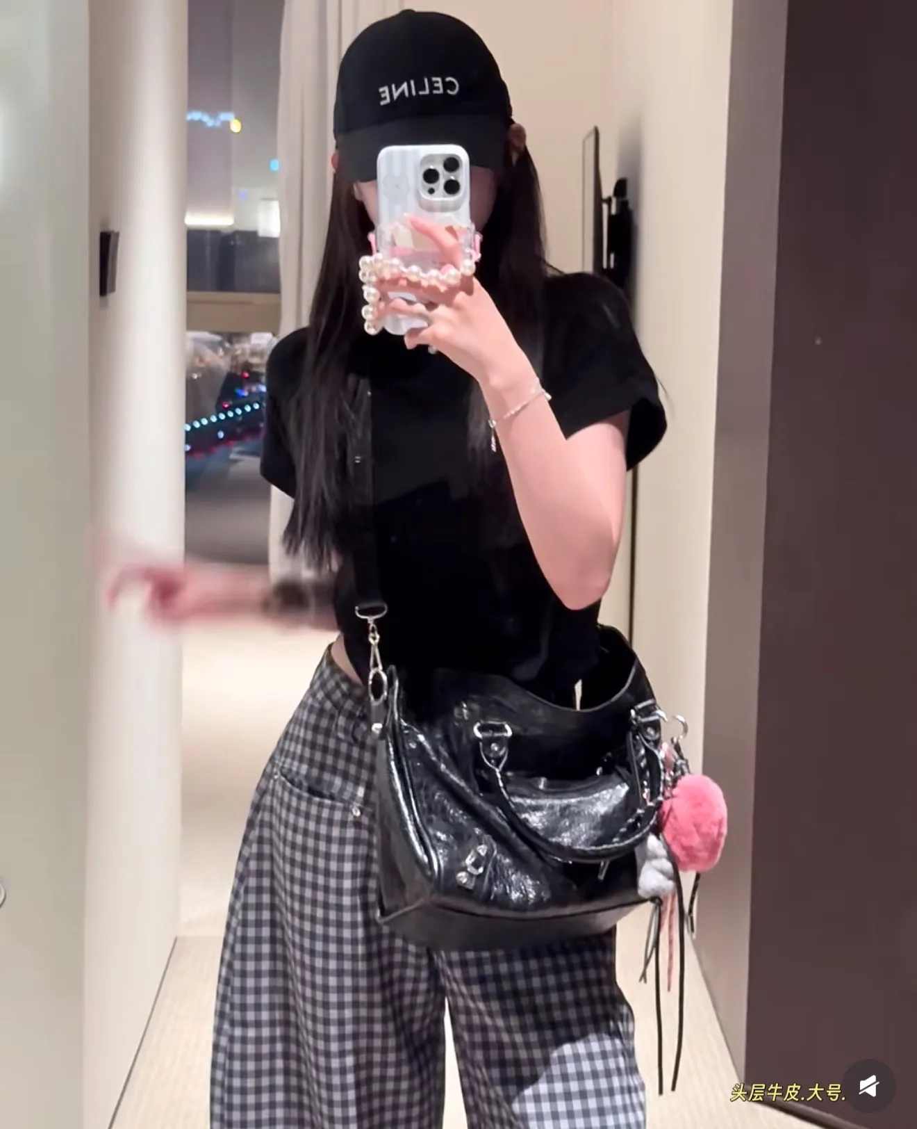 Balenciaga Motorcycle City Bag in Black Leather D46016214 — view 2