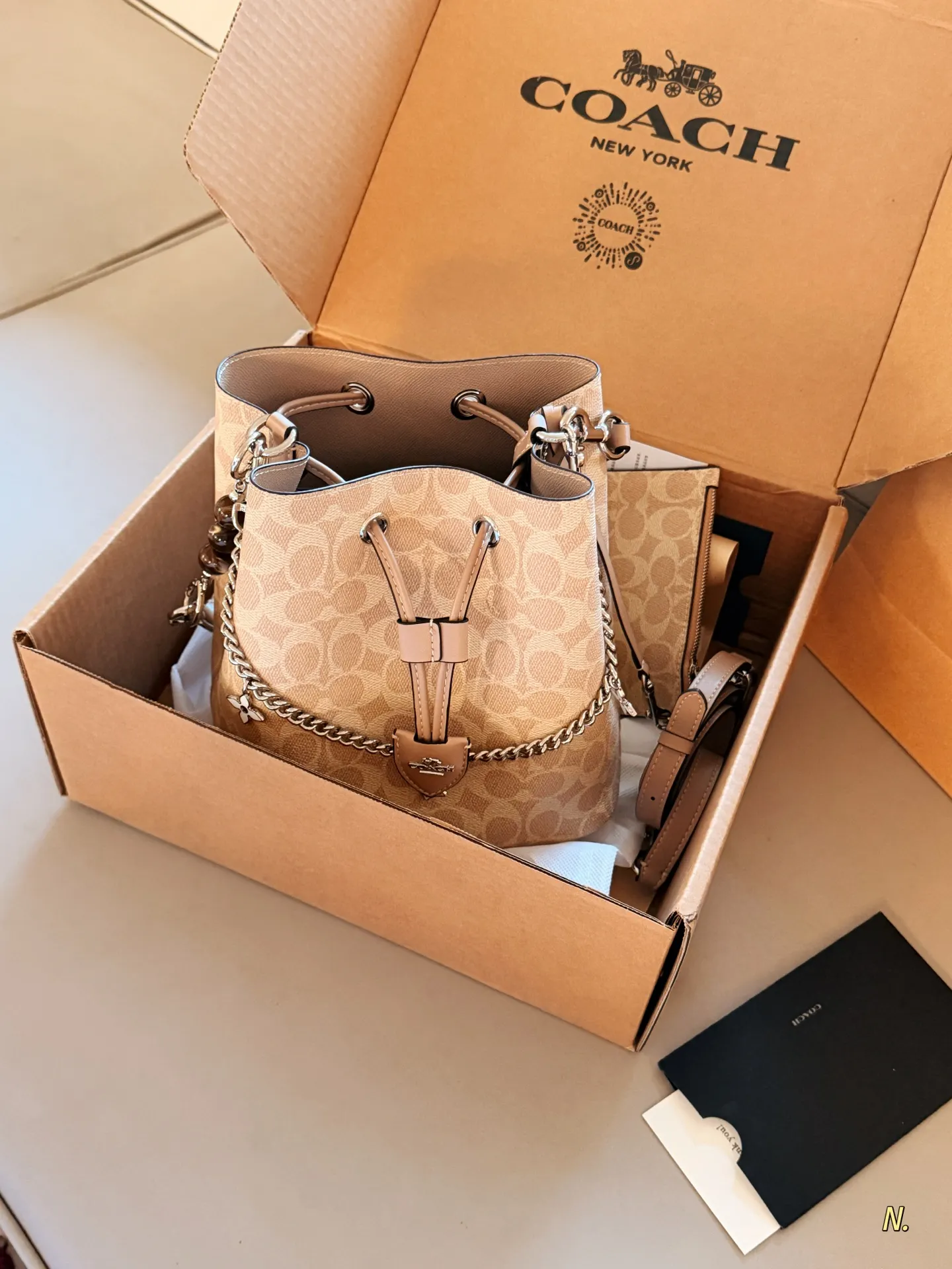 Coach Rowan 22 Signature Bucket Bag D34016501 — view 2
